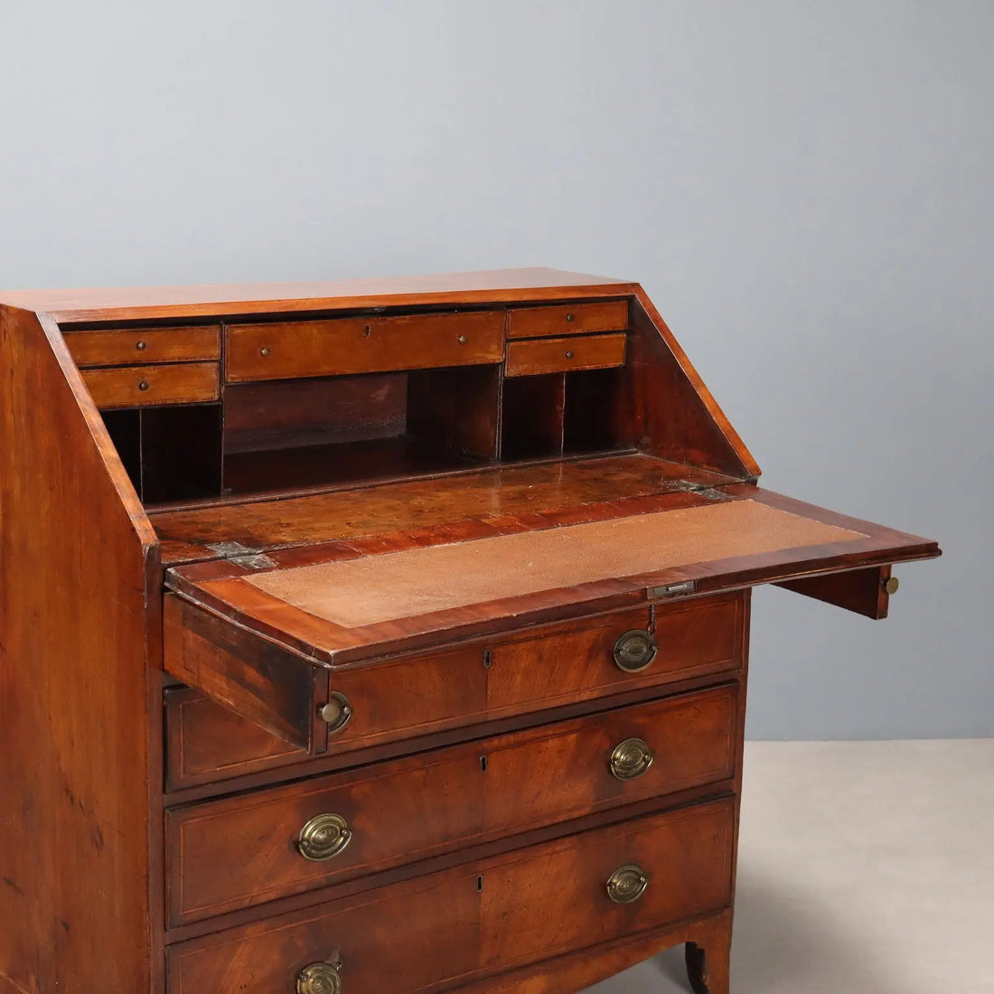 Antique Drop-Leaf Cabinet Maple 4 Drawers United Kingdom '700 - England, Late XVIII Century | Antiques | Drop-Leaf Secretaire & Secretaire
