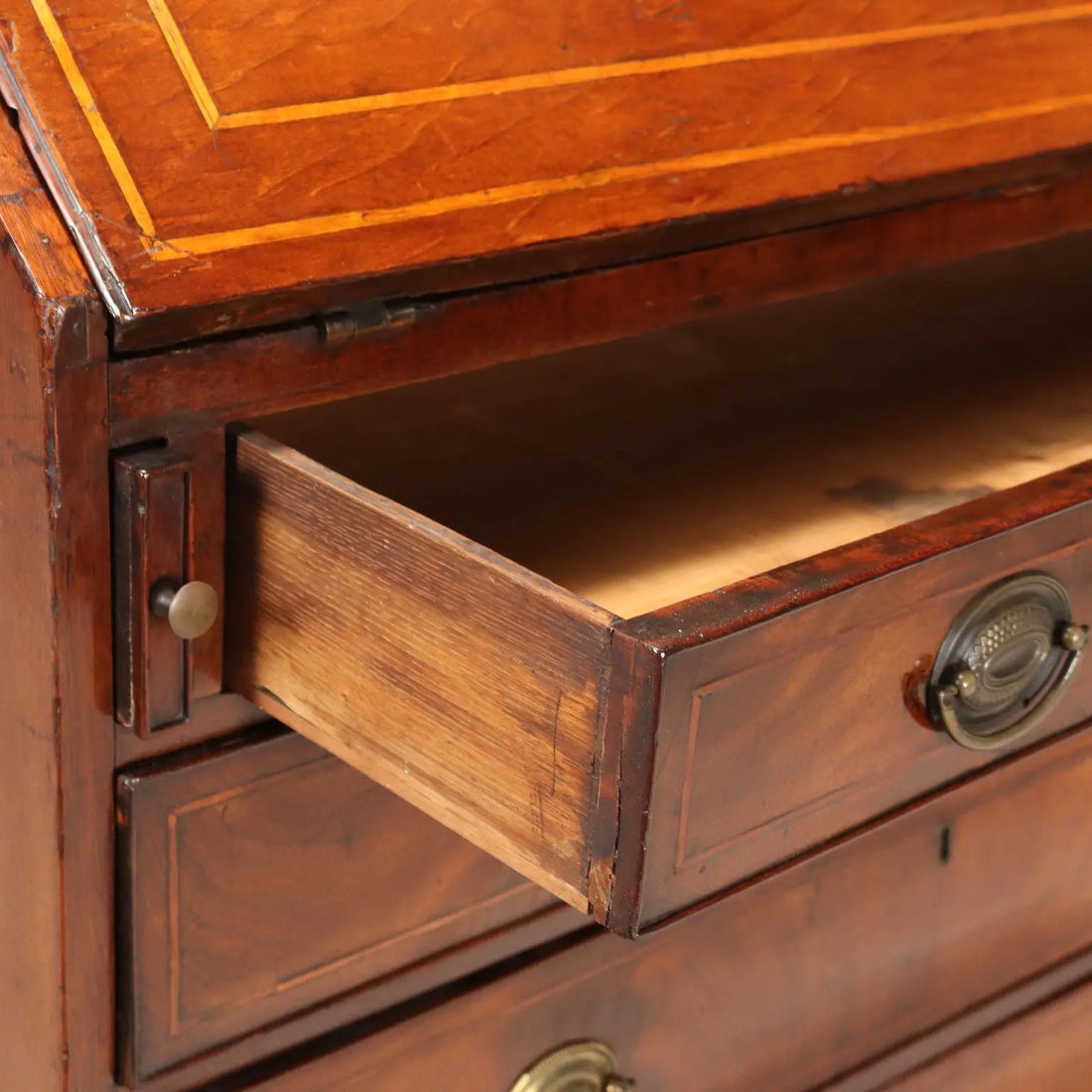 Antique Drop-Leaf Cabinet Maple 4 Drawers United Kingdom '700 - England, Late XVIII Century | Antiques | Drop-Leaf Secretaire & Secretaire