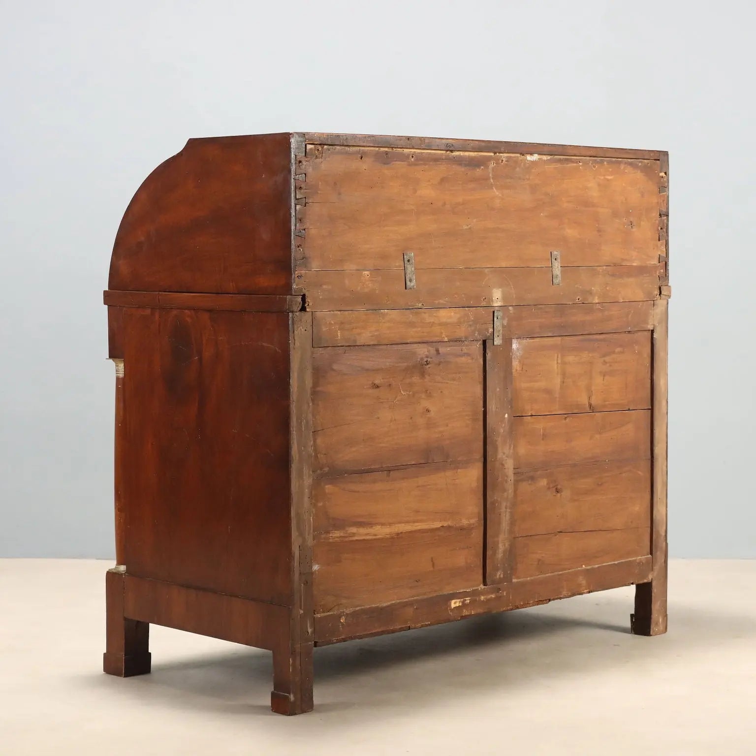 Empire Walnut Bureau with Chiseled Bronzes