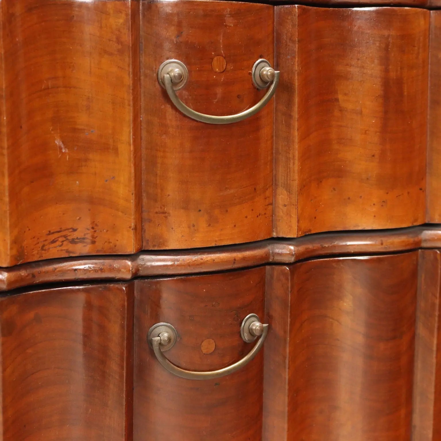 Antique Trumeau Walnut Leafy Carvings Italy XX Century - Northern Europe, XX Century | Antiques | Drop-Leaf Secretaire & Secretaire