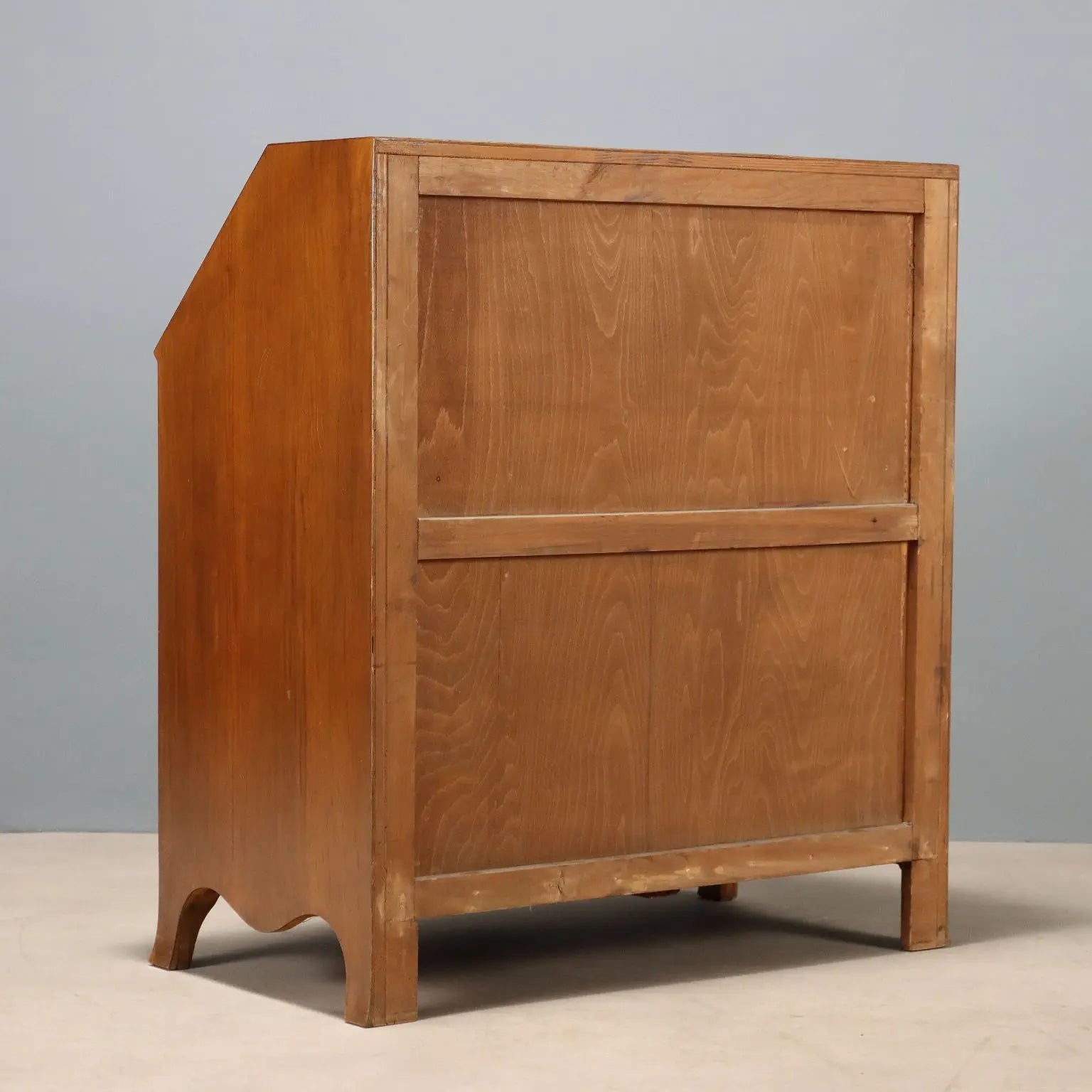 Antique Flap Cabinet Mahogany Veneer Italy XX Century