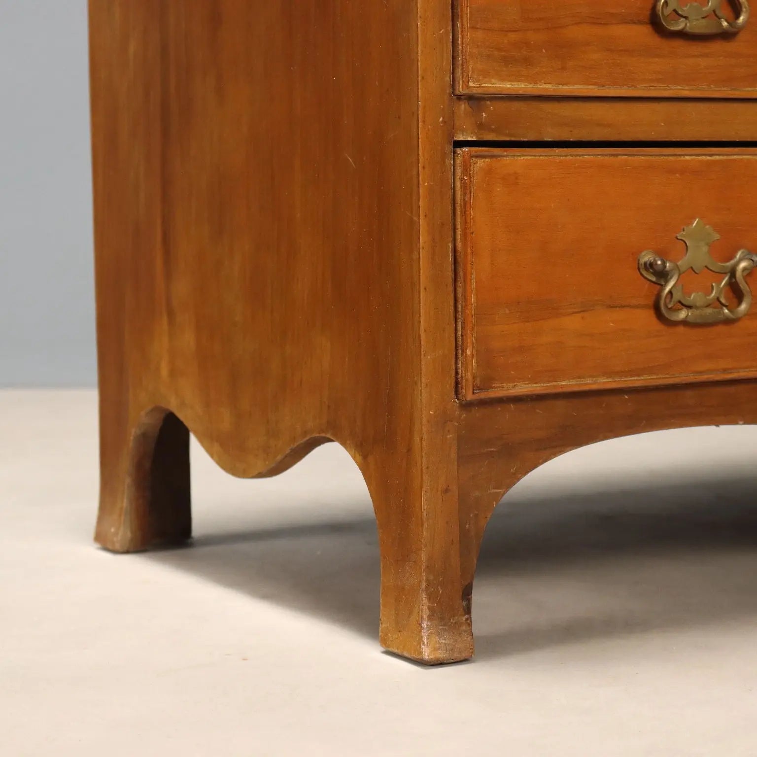 Antique Flap Cabinet Mahogany Veneer Italy XX Century