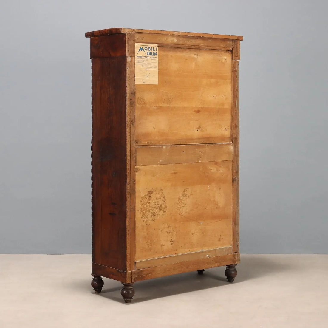 Antique Secrétaire Mahogany Leather Drawer Italy XIX Century - Piedmont, XIX Century | Antiques | Drop-Leaf Secretaire & Secretaire
