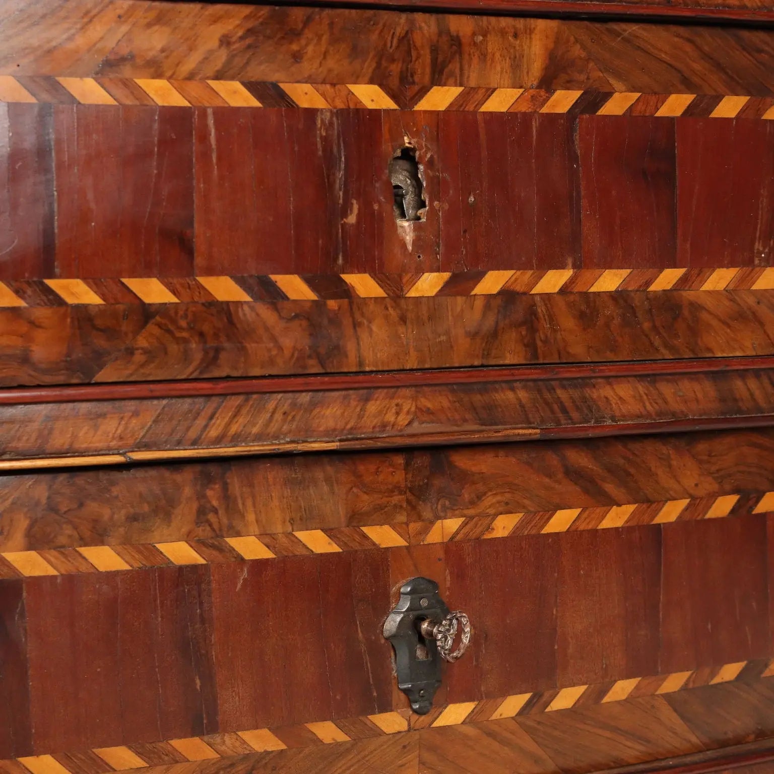 Antique Flap Cabinet Various Wood Essences Italy XVIII Century - Central Italy, Mid XVIII Century | Antiques | Drop-Leaf Secretaire & Secretaire