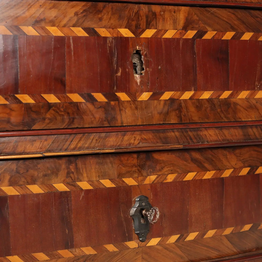 Antique Flap Cabinet Various Wood Essences Italy XVIII Century - Central Italy, Mid XVIII Century | Antiques | Drop-Leaf Secretaire & Secretaire