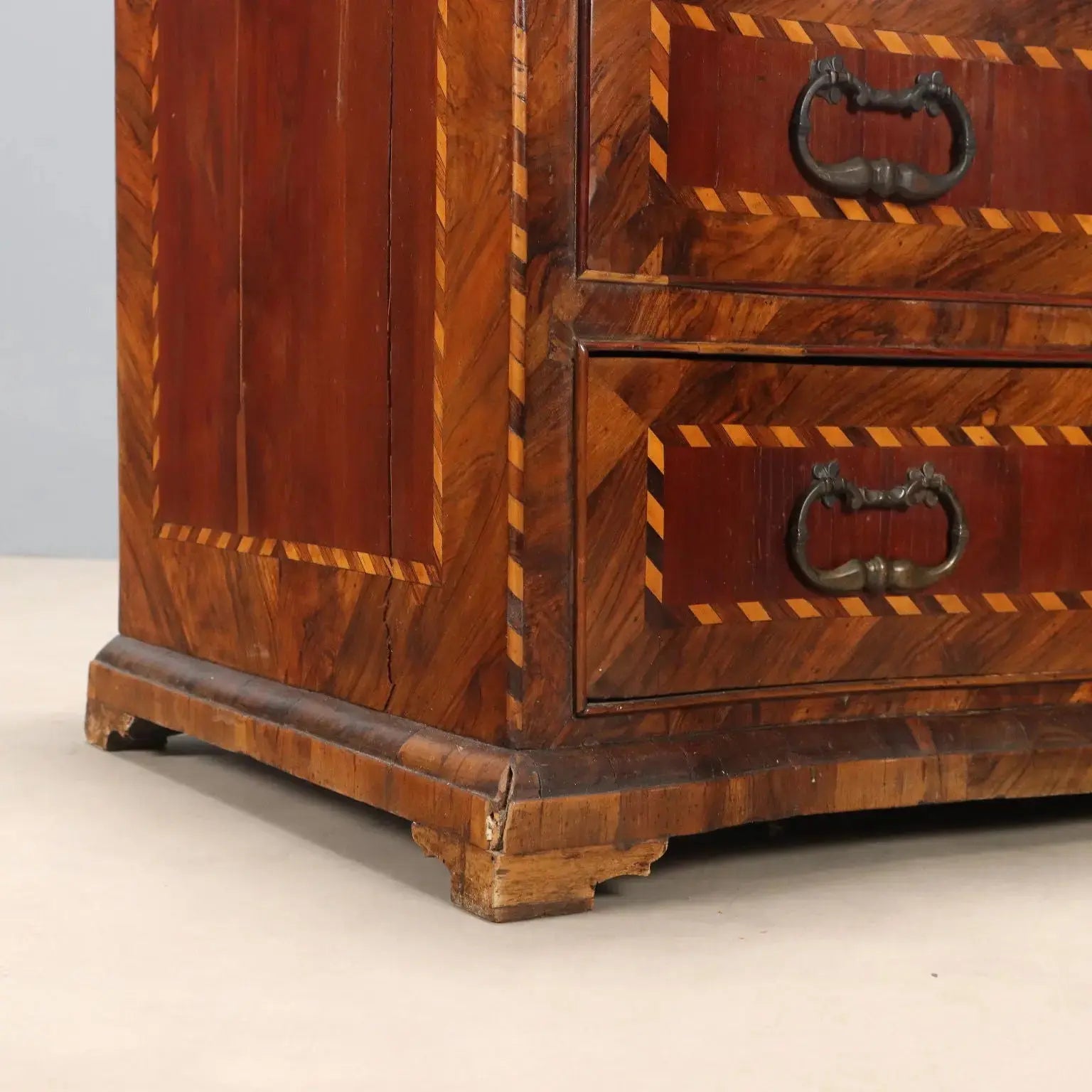 Antique Flap Cabinet Various Wood Essences Italy XVIII Century - Central Italy, Mid XVIII Century | Antiques | Drop-Leaf Secretaire & Secretaire