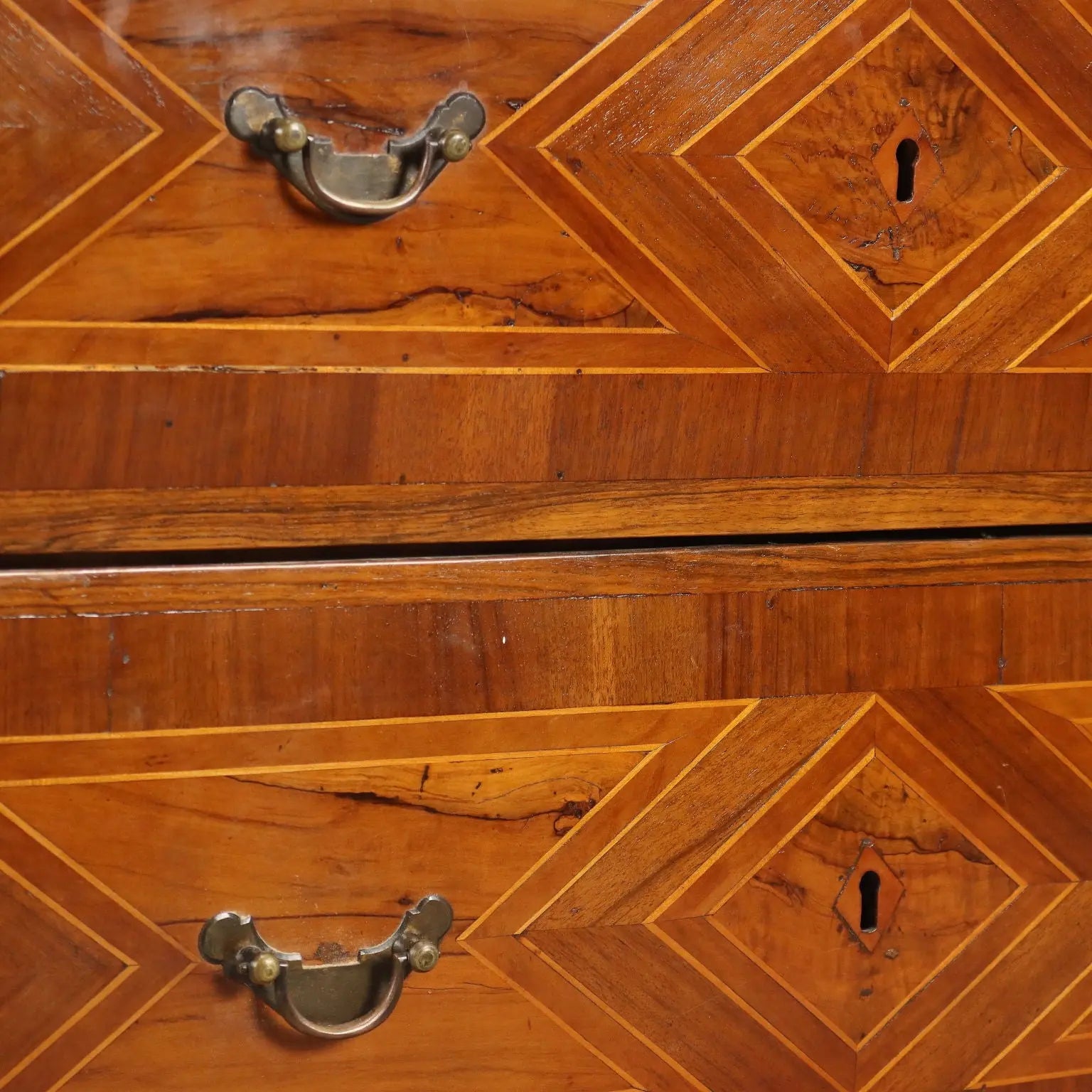 Antique Flap Cabinet Olive Maple Drawers Italy XVIII Century - Central Italy, XVIII Century | Antiques | Drop-Leaf Secretaire & Secretaire