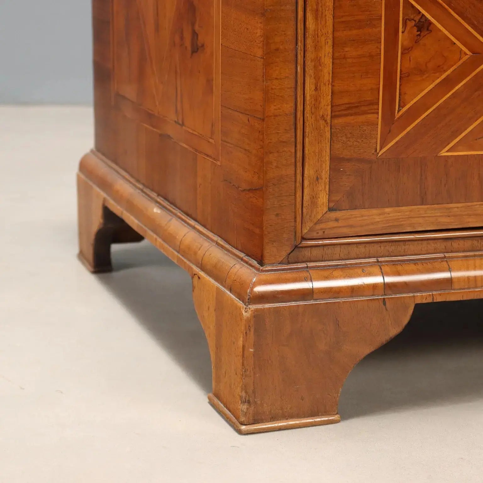 Antique Flap Cabinet Olive Maple Drawers Italy XVIII Century - Central Italy, XVIII Century | Antiques | Drop-Leaf Secretaire & Secretaire