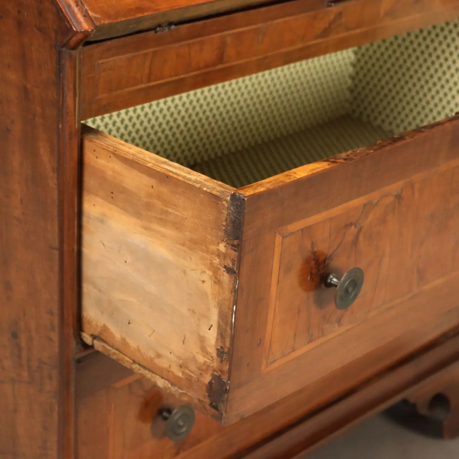 Walnut and Burl Walnut Trumeau - Italy 18th Century