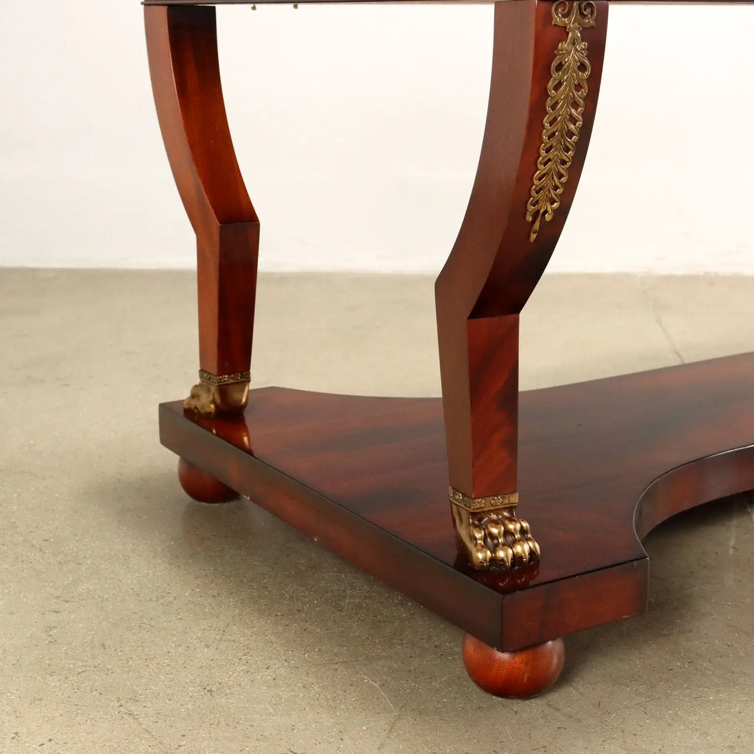 Antique Writing Desk Bureau Plat Empire Italy '900 Mahogany Veneered - Italy, XX Century | Antiques | Desks & Writing Desks