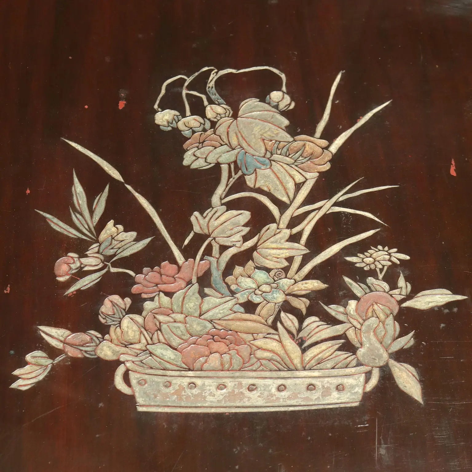 Ancient Coffee Table Chinese Style Engraved and Lacquered Exotic Wood - China, XX Century | Antiques | Side & Coffee Tables