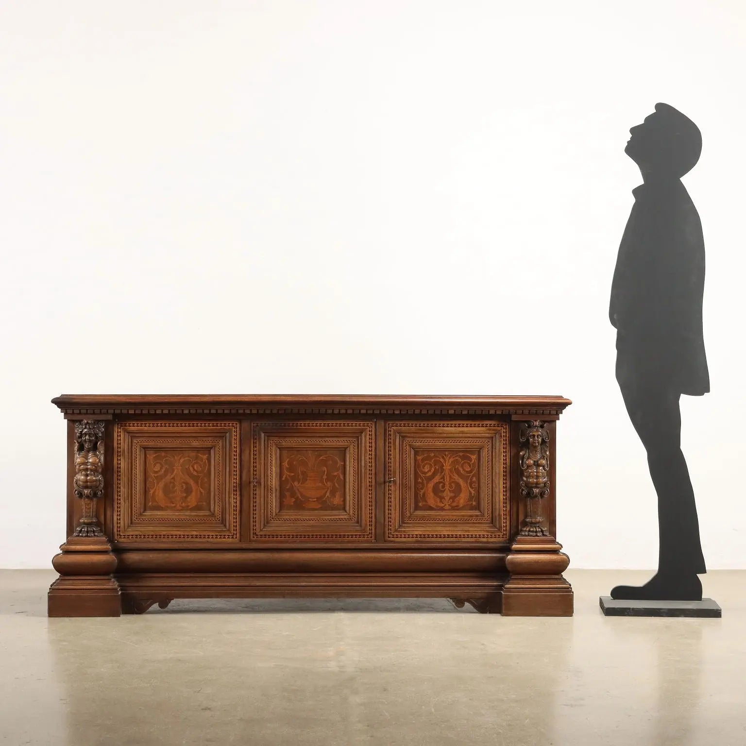 Antique Cabinet Neo-Renaissance Walnut Maple Inlays XX Century - Italy, Early XX Century | Antiques | Other Furniture