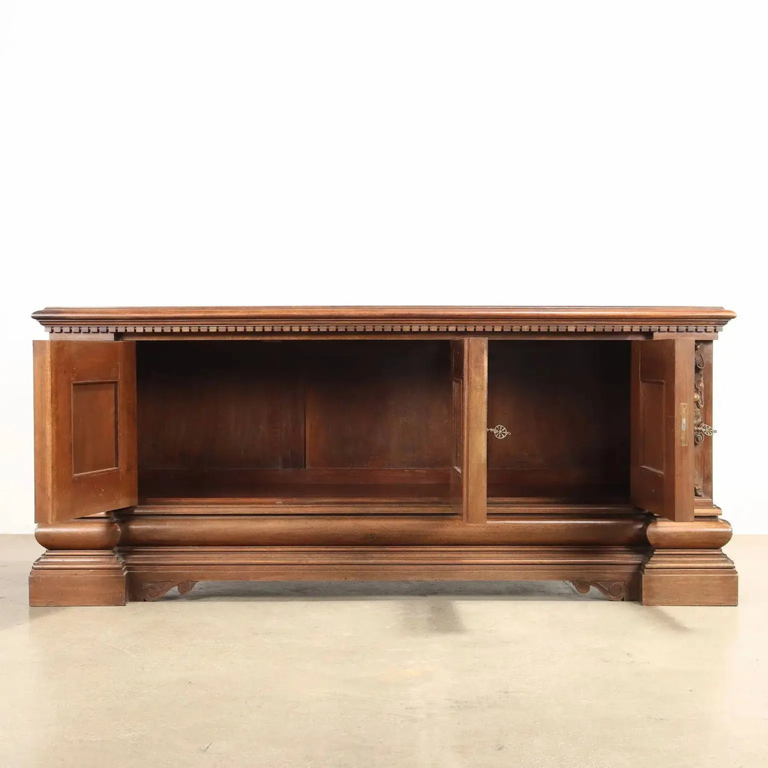 Antique Cabinet Neo-Renaissance Walnut Maple Inlays XX Century - Italy, Early XX Century | Antiques | Other Furniture