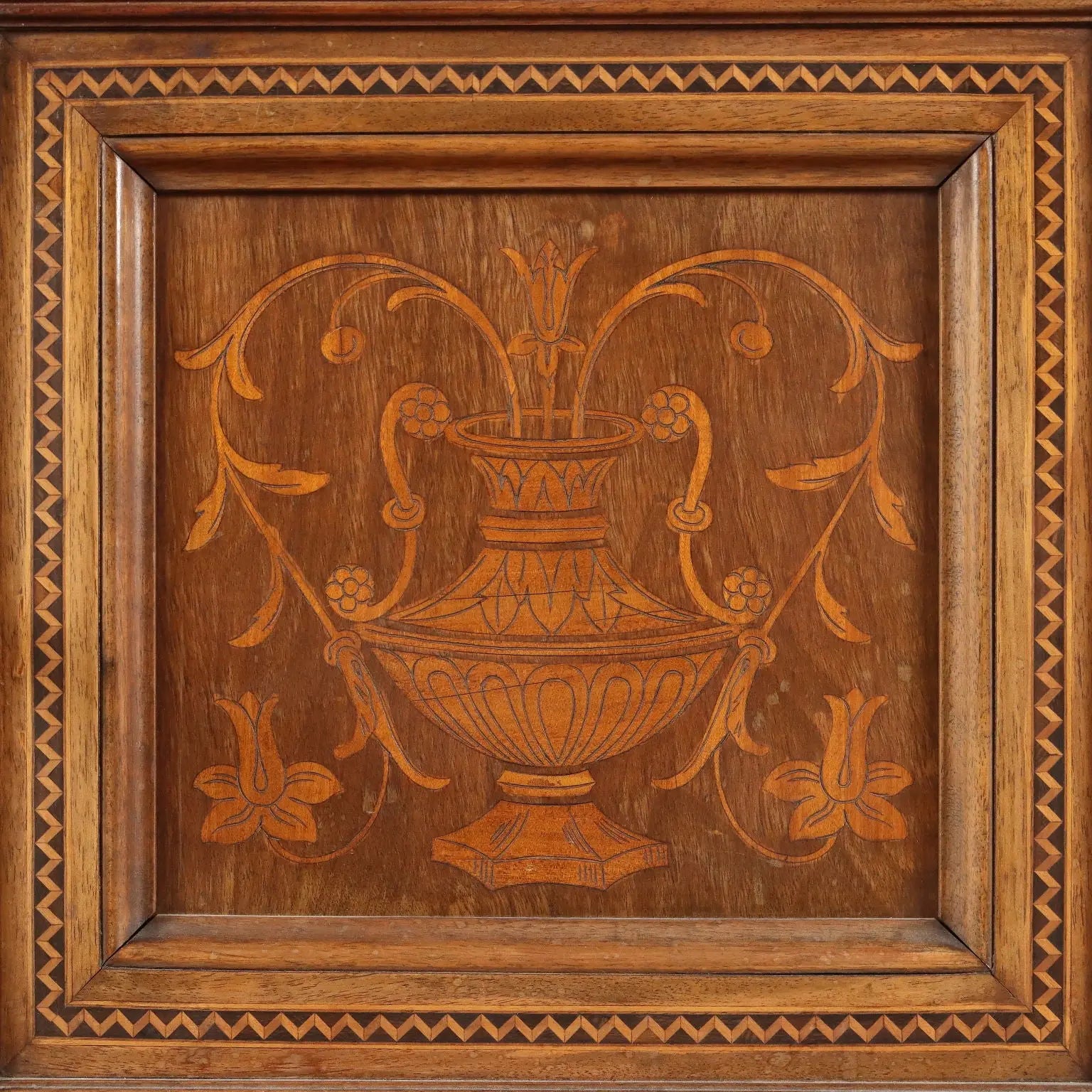Antique Cabinet Neo-Renaissance Walnut Maple Inlays XX Century - Italy, Early XX Century | Antiques | Other Furniture