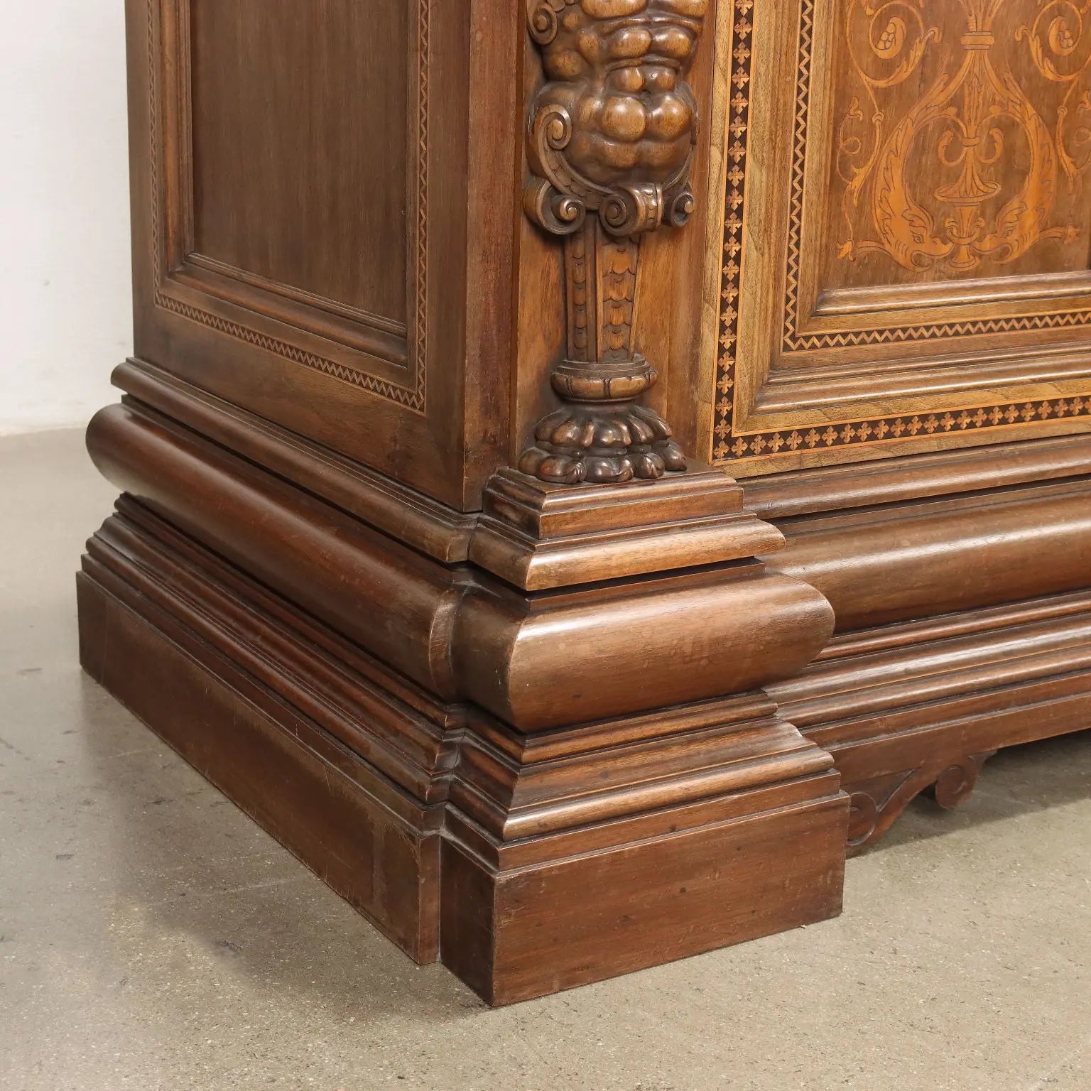 Antique Cabinet Neo-Renaissance Walnut Maple Inlays XX Century - Italy, Early XX Century | Antiques | Other Furniture
