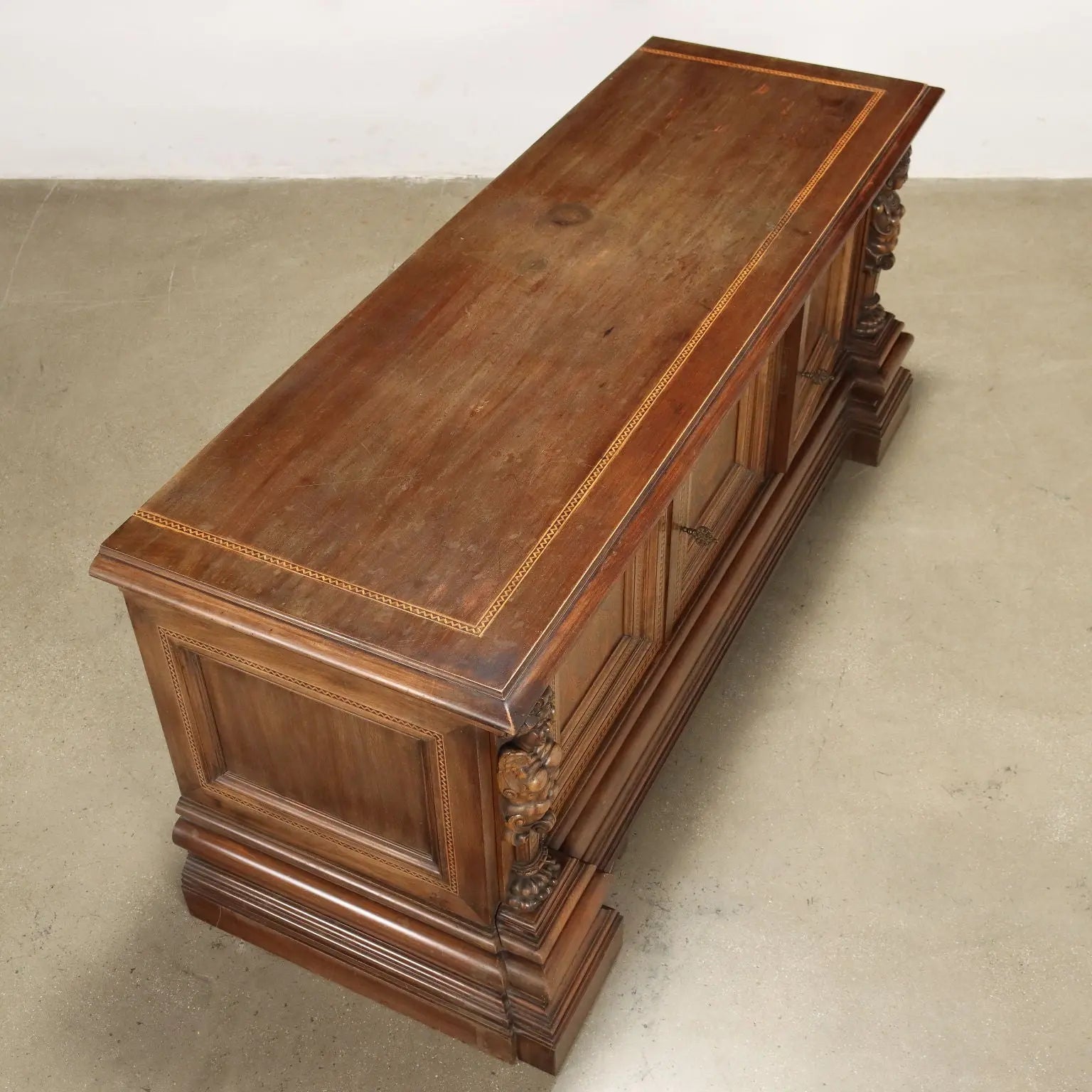 Antique Cabinet Neo-Renaissance Walnut Maple Inlays XX Century - Italy, Early XX Century | Antiques | Other Furniture