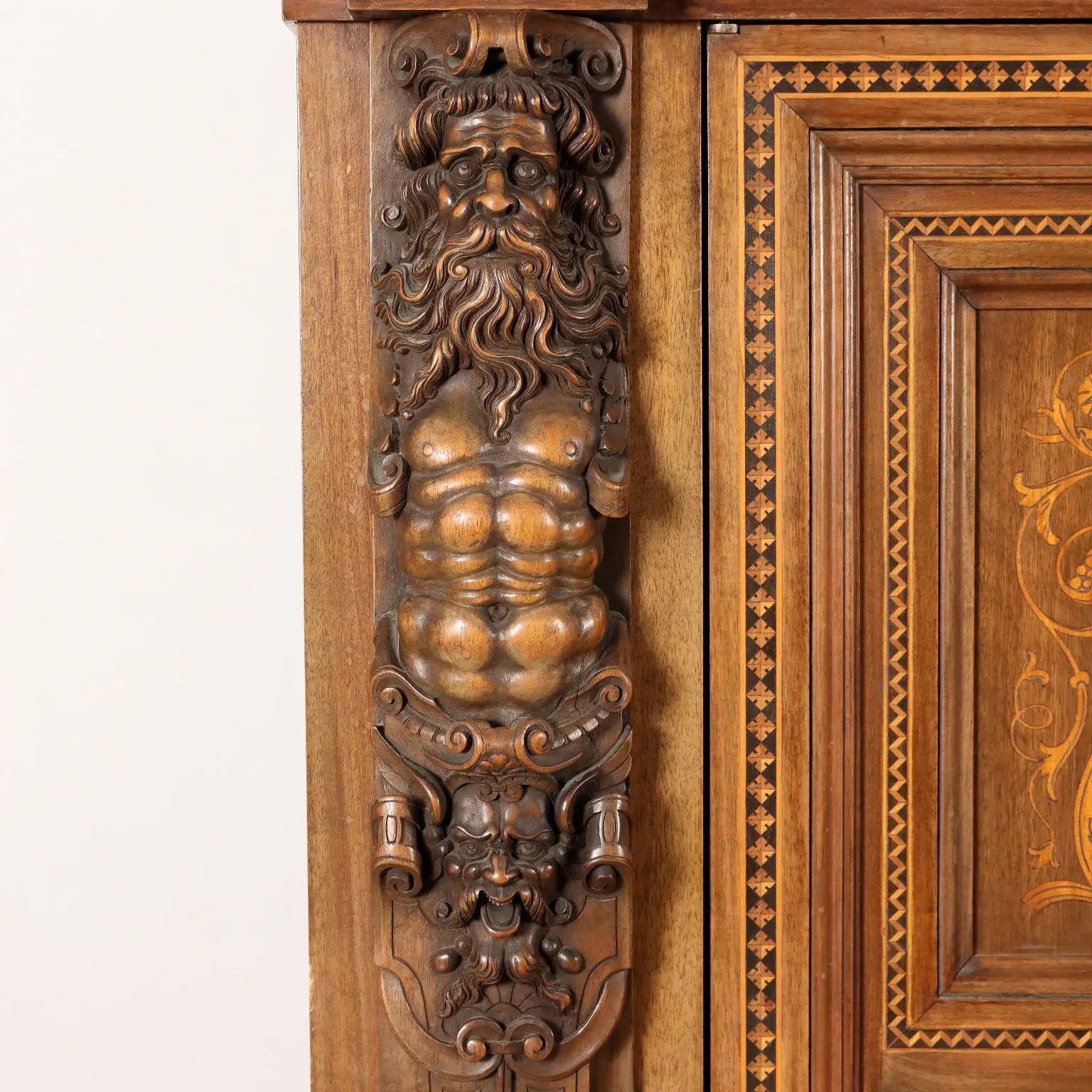 Antique Cupboard Neo-Renaissance Style Carved Wood XX Century - Italy, XX Century | Antiques | Cupboards