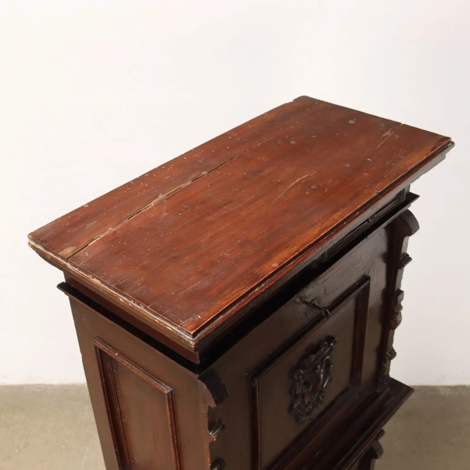 Antique Neo-Renaissance Cabinet Wood Italy XIX-XX Century - Italy, Late XIX-Early XX Century | Antiques | Drop-Leaf Secretaire & Secretaire