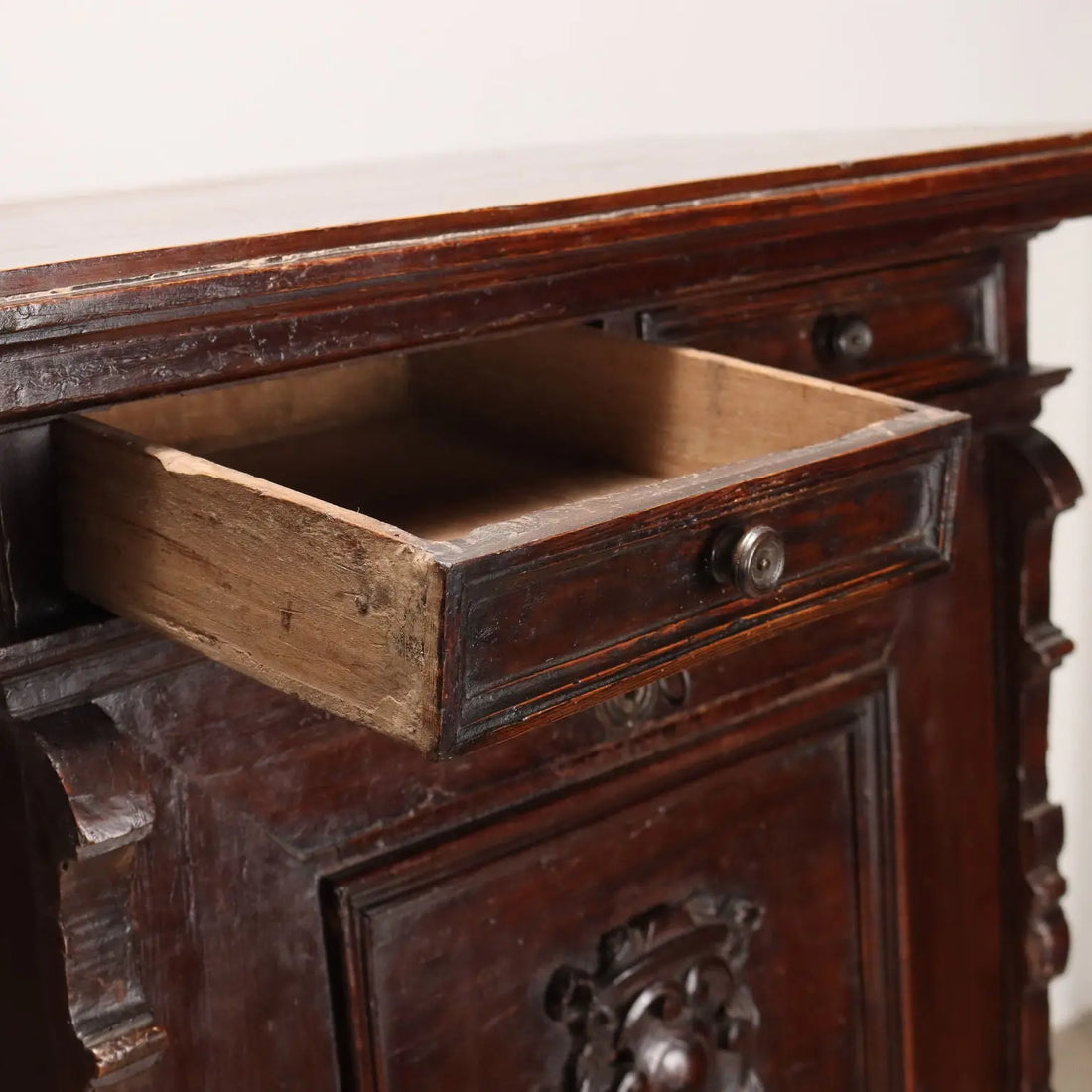Antique Neo-Renaissance Cabinet Wood Italy XIX-XX Century - Italy, Late XIX-Early XX Century | Antiques | Drop-Leaf Secretaire & Secretaire