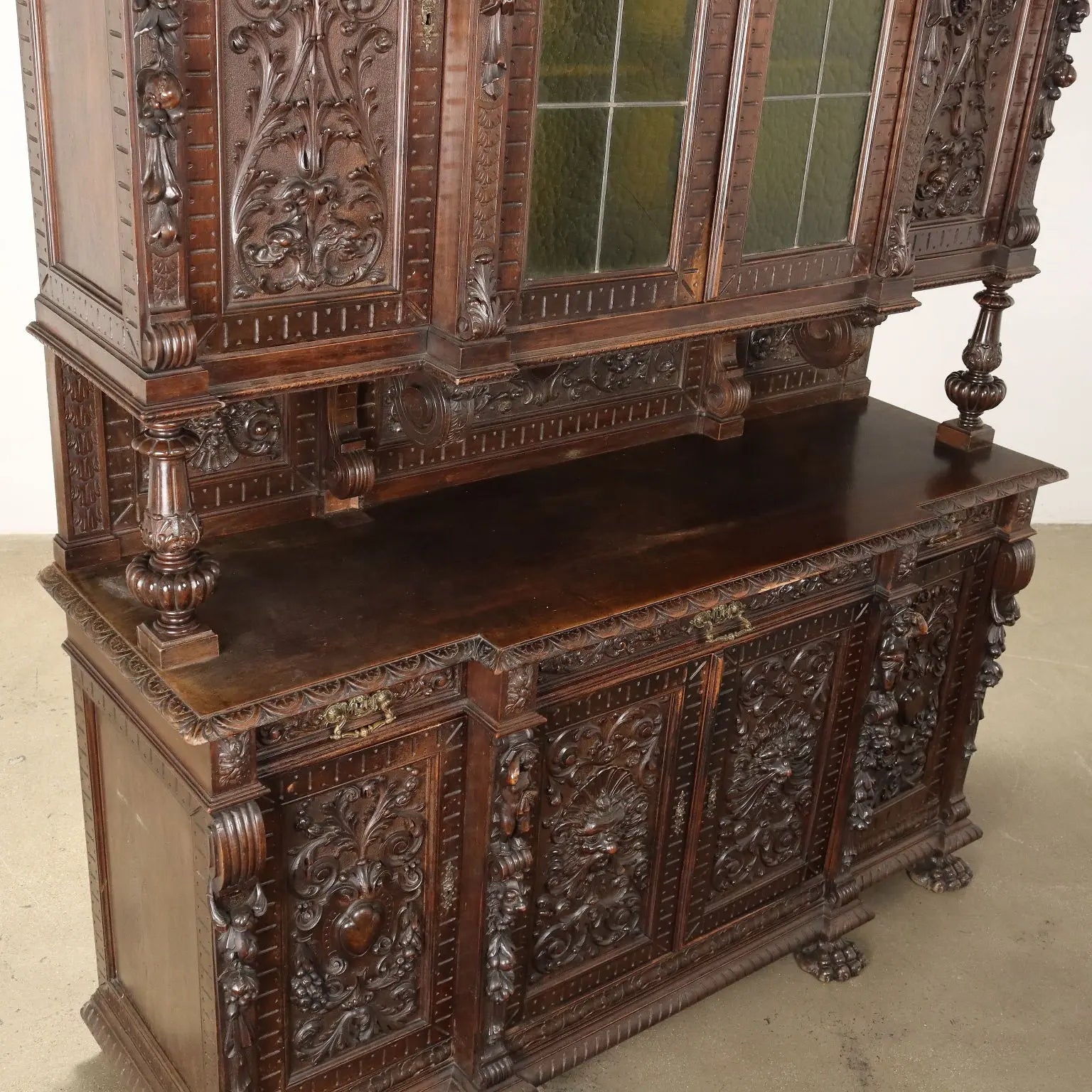 Double-Body Sideboard Neo-Renaissance - Italy 19th Century