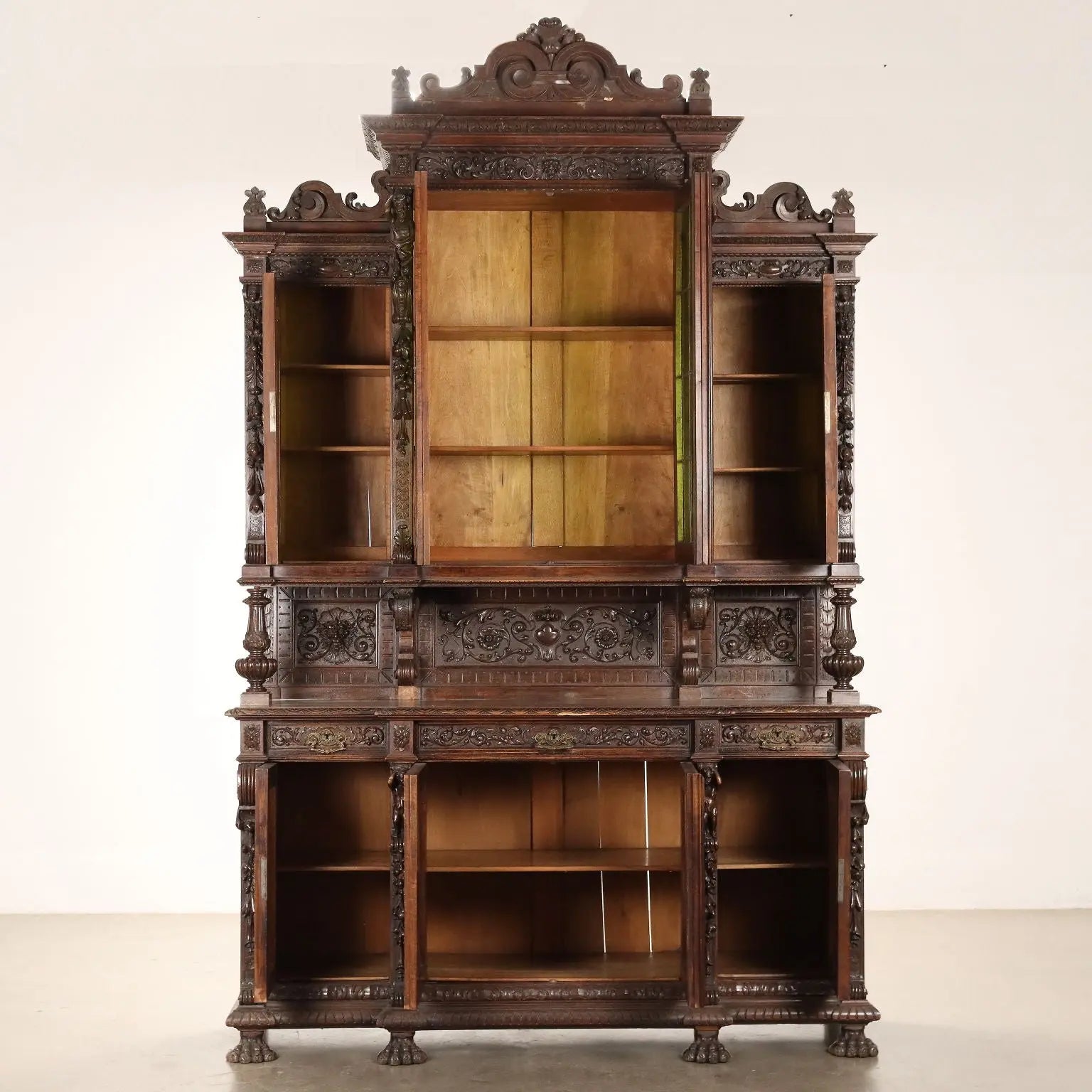Double-Body Sideboard Neo-Renaissance - Italy 19th Century