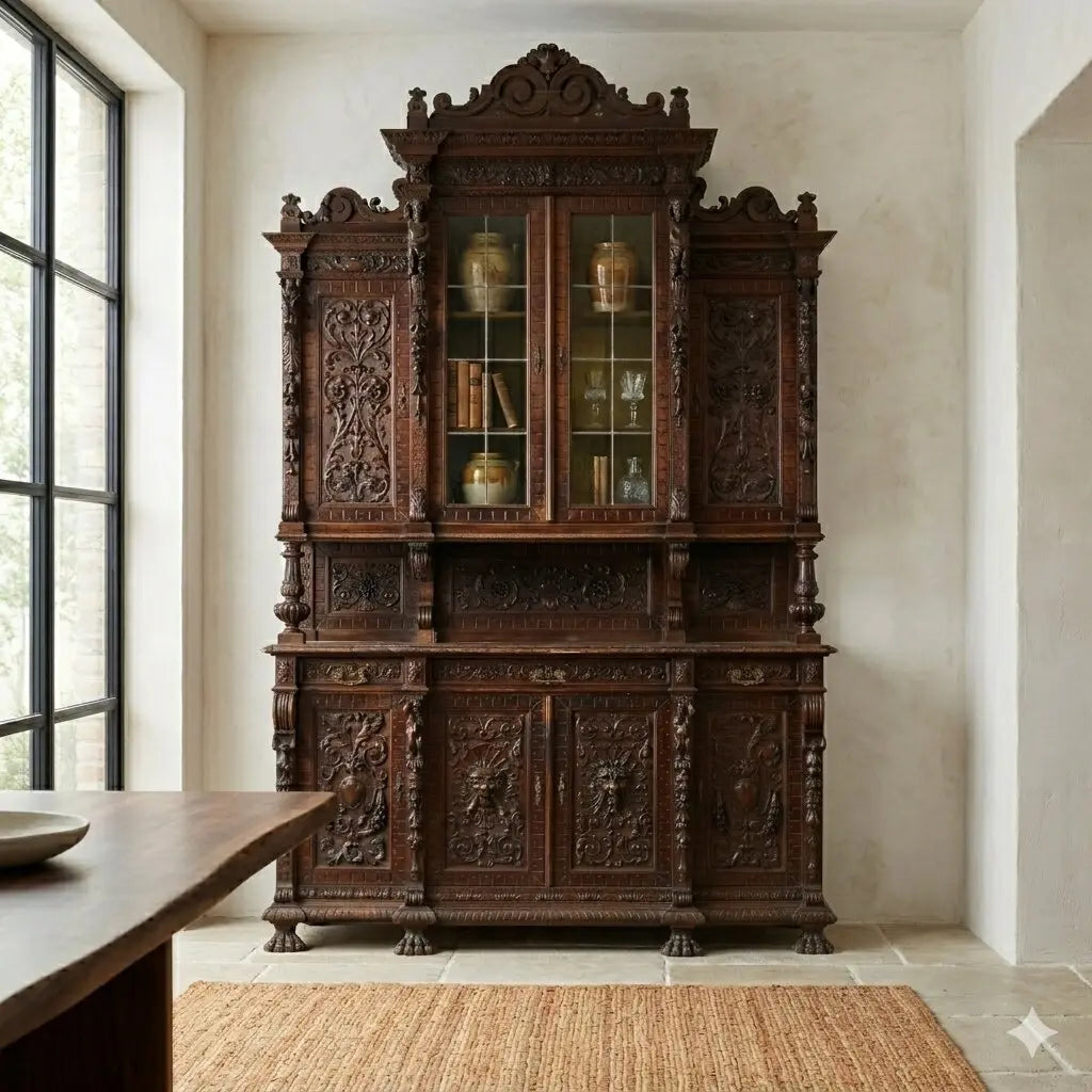 Double-Body Sideboard Neo-Renaissance - Italy 19th Century