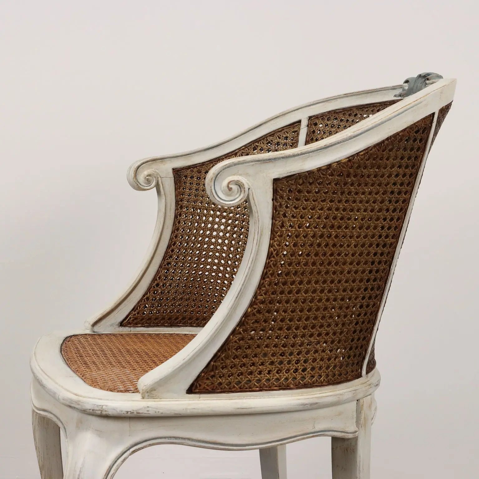 Antique Armchair Baroque Style Lacquered Walnut Italy XX Century - Early 900s | Antiques | Seating