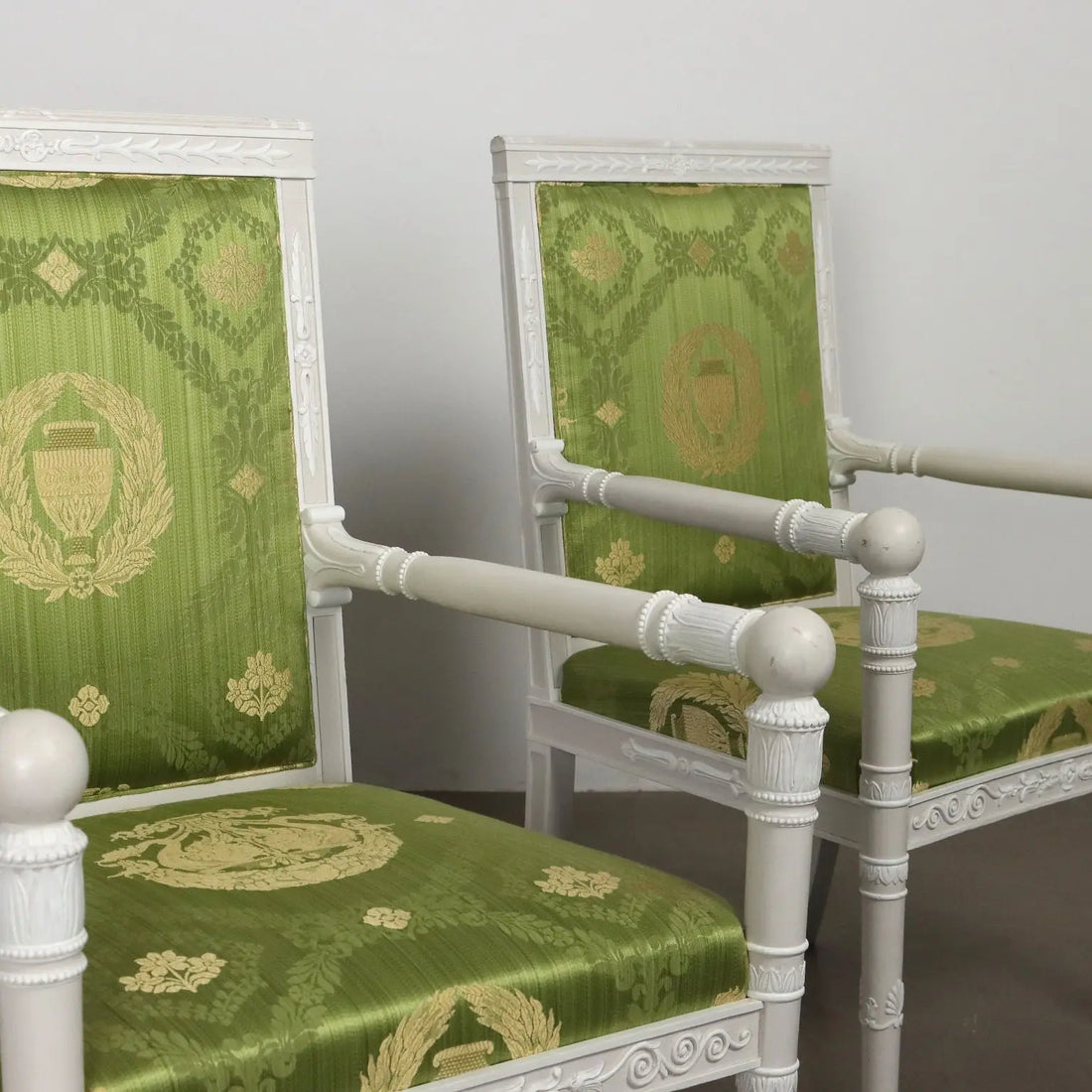 Antique Armchairs Lacquered Wood Decorations Italy XX Century - Italy, XX Century | Antiques | Seating