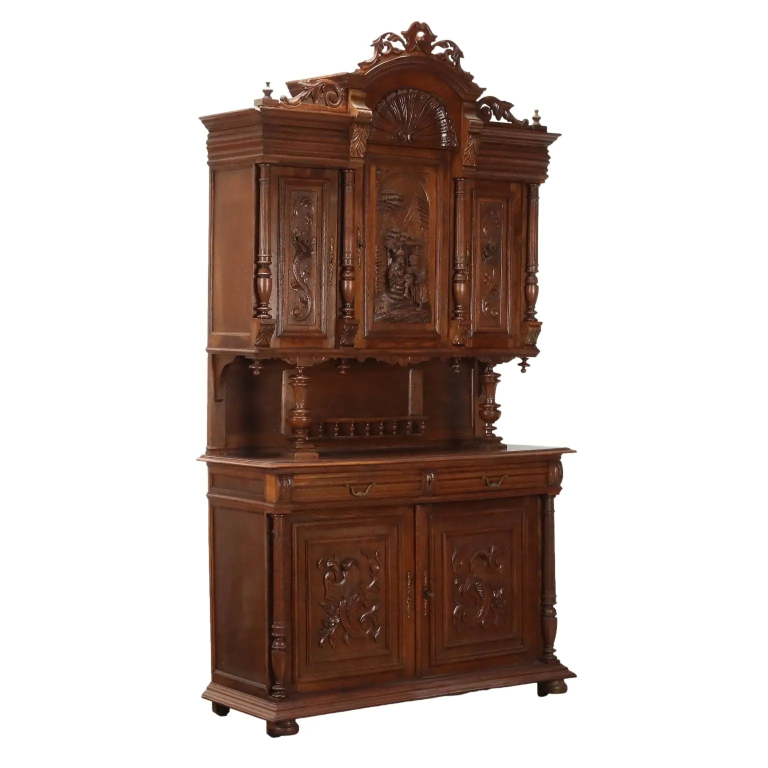 Neo-Renaissance Oak Sideboard - France 19th Century