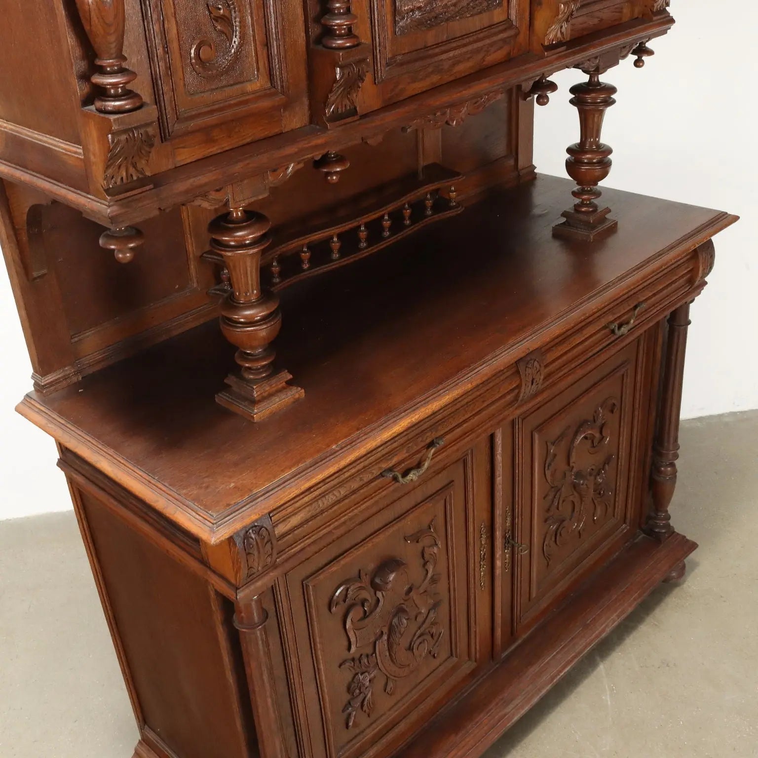 Neo-Renaissance Oak Sideboard - France 19th Century