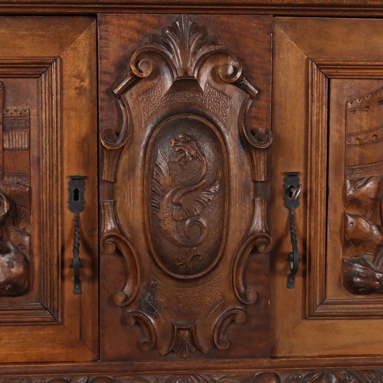 Antique Cupboard Neo-Baroque Style Walnut XX Century - Italy, Early XX Century | Antiques | Cupboards