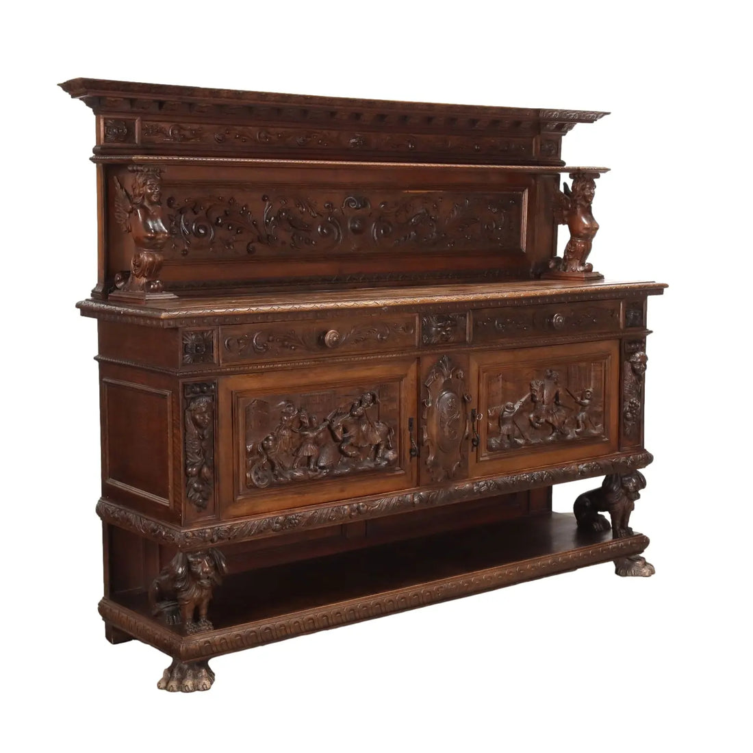 Antique Cupboard Neo-Baroque Style Walnut XX Century - Italy, Early XX Century | Antiques | Cupboards