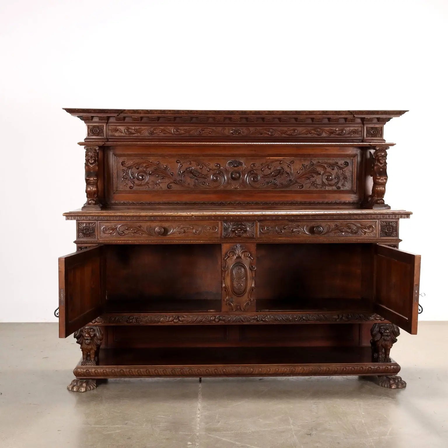 Antique Cupboard Neo-Baroque Style Walnut XX Century - Italy, Early XX Century | Antiques | Cupboards