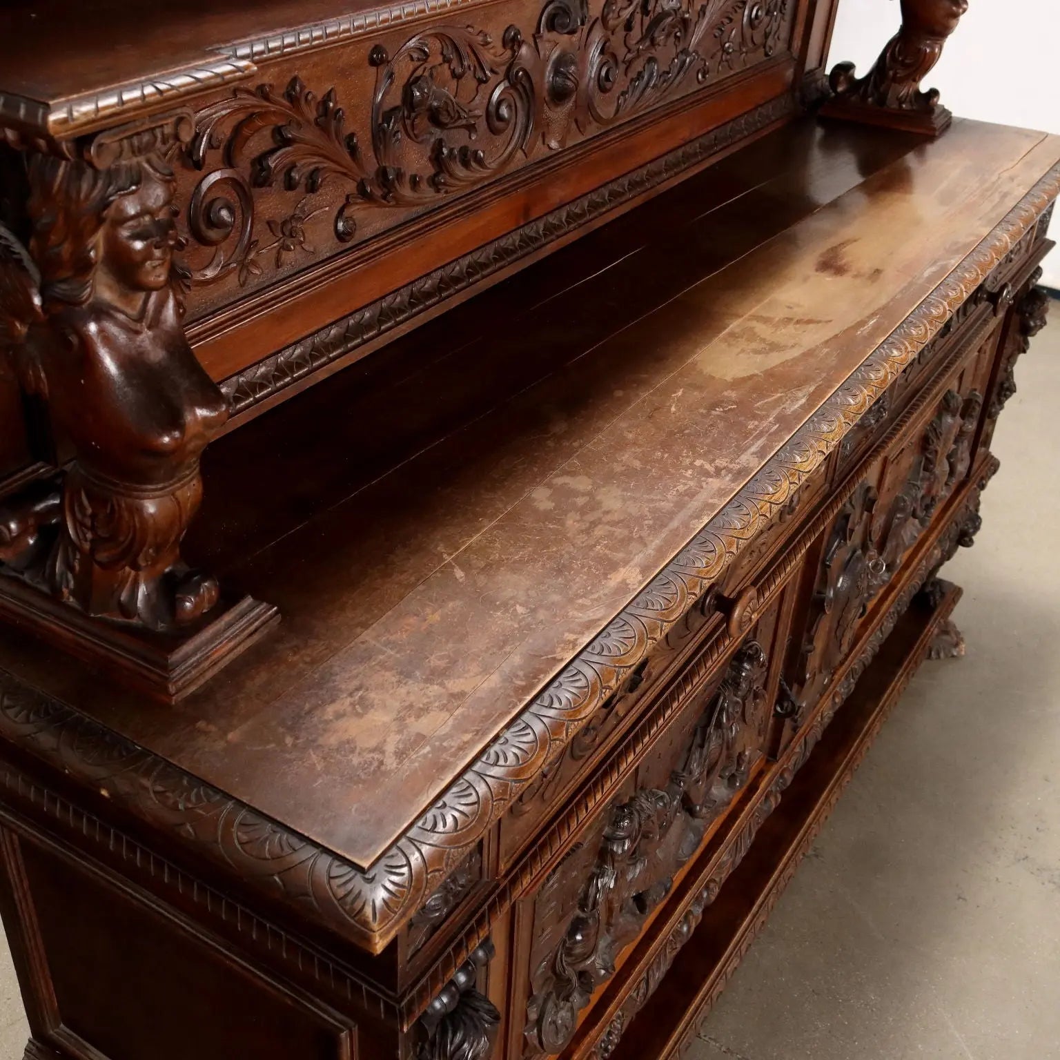 Antique Cupboard Neo-Baroque Style Walnut XX Century - Italy, Early XX Century | Antiques | Cupboards