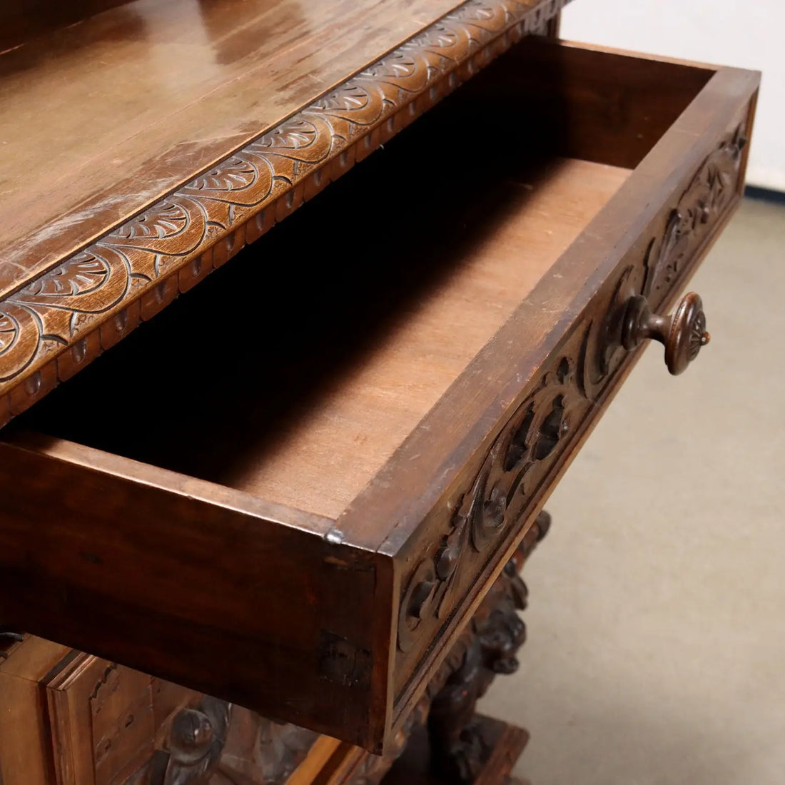 Antique Cupboard Neo-Baroque Style Walnut XX Century - Italy, Early XX Century | Antiques | Cupboards