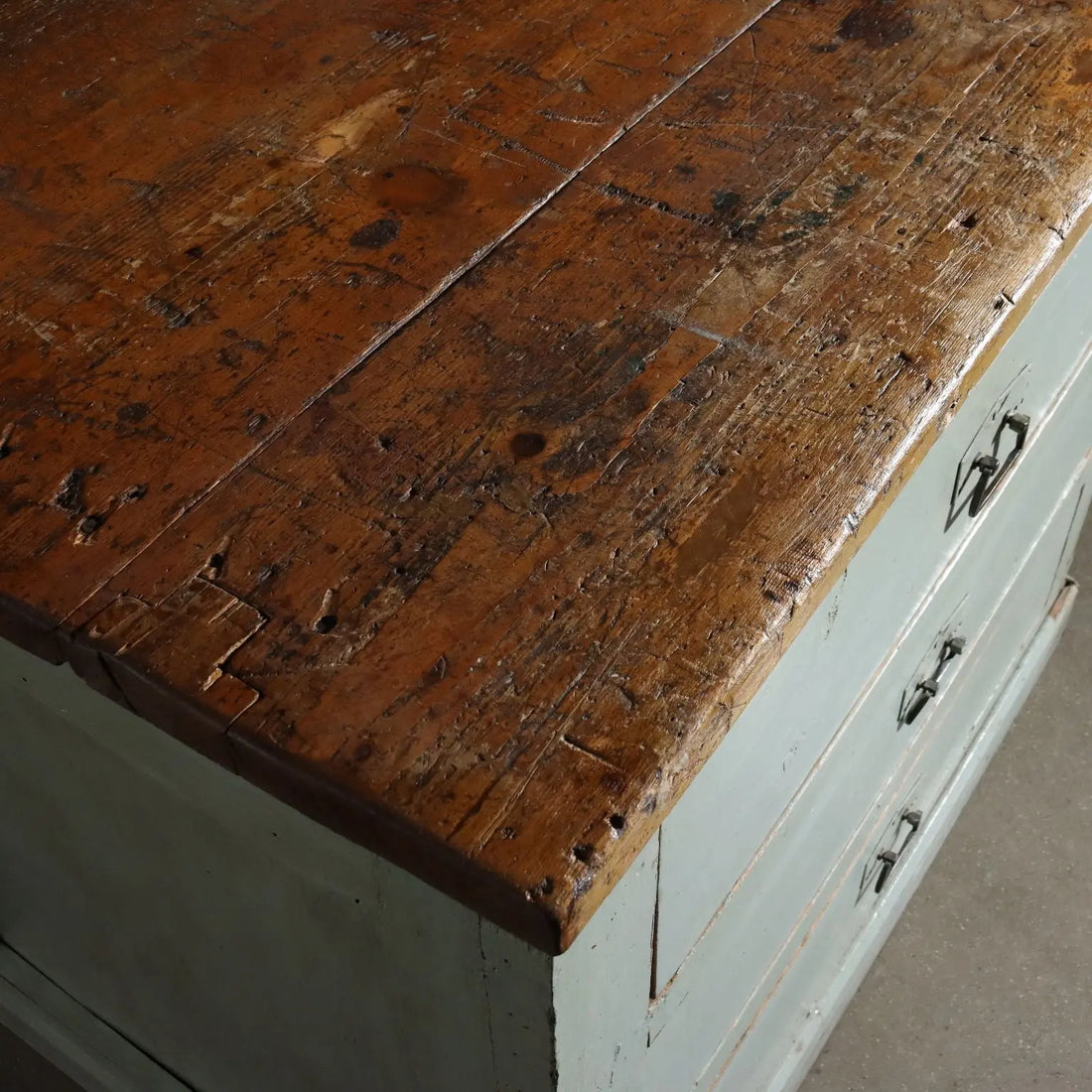 Vintage Chest of Drawers Industrial Style Enamelled Fir XX Century - Italy, Mid XX Century | Antiques | Chest of Drawers & Commodes