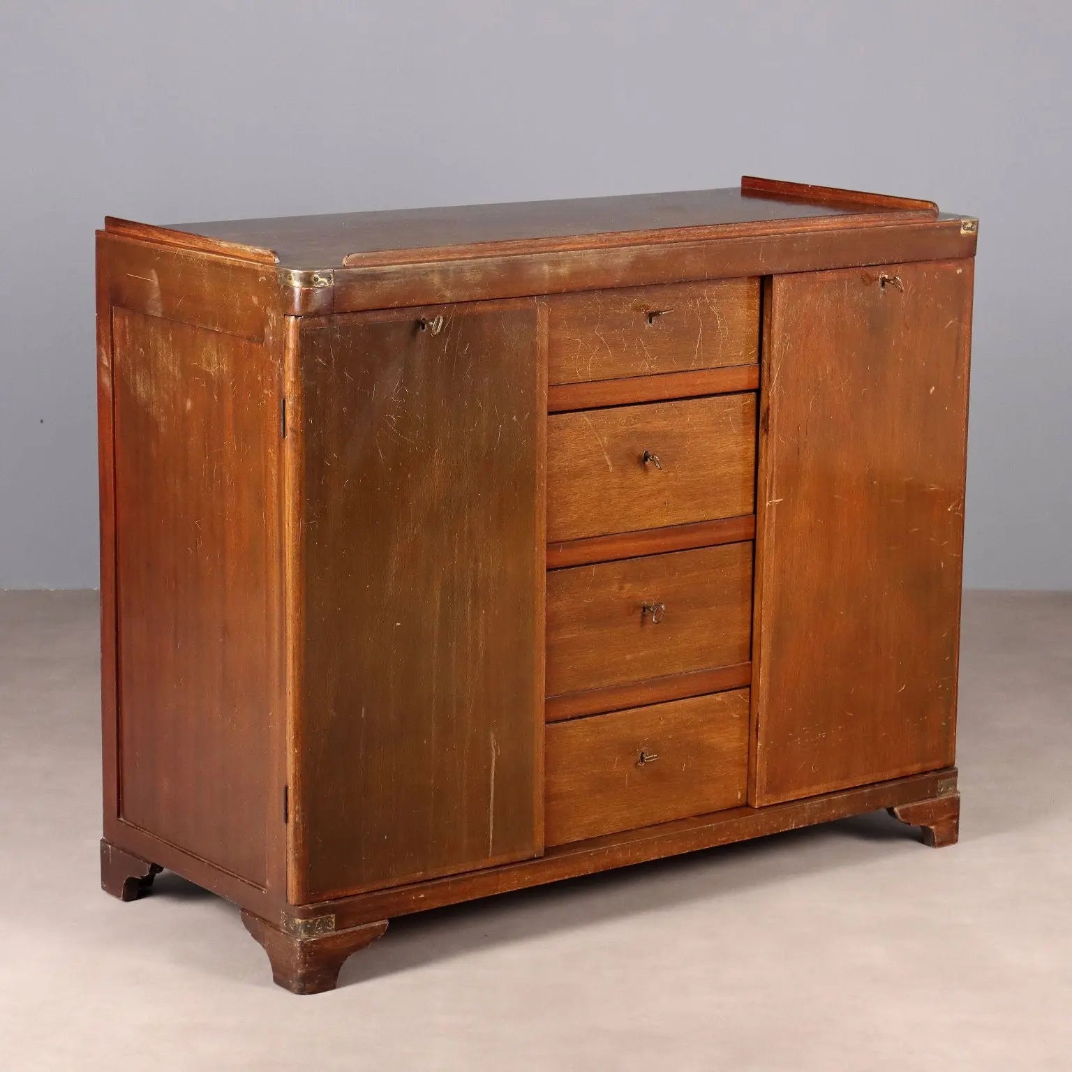 Mahogany Chest of Drawers - Italy Mid 20th Century