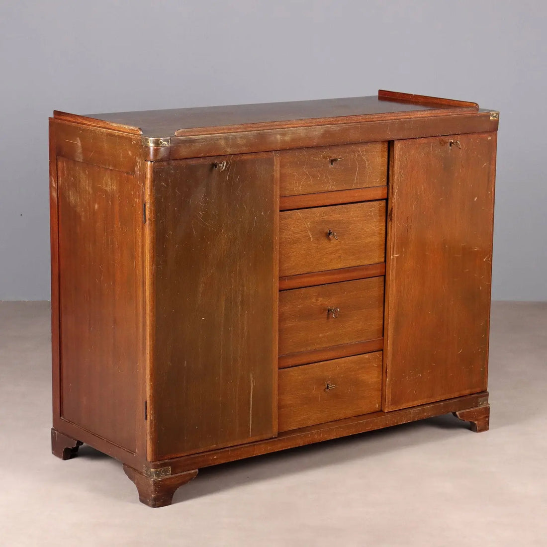 Mahogany Chest of Drawers - Italy Mid 20th Century