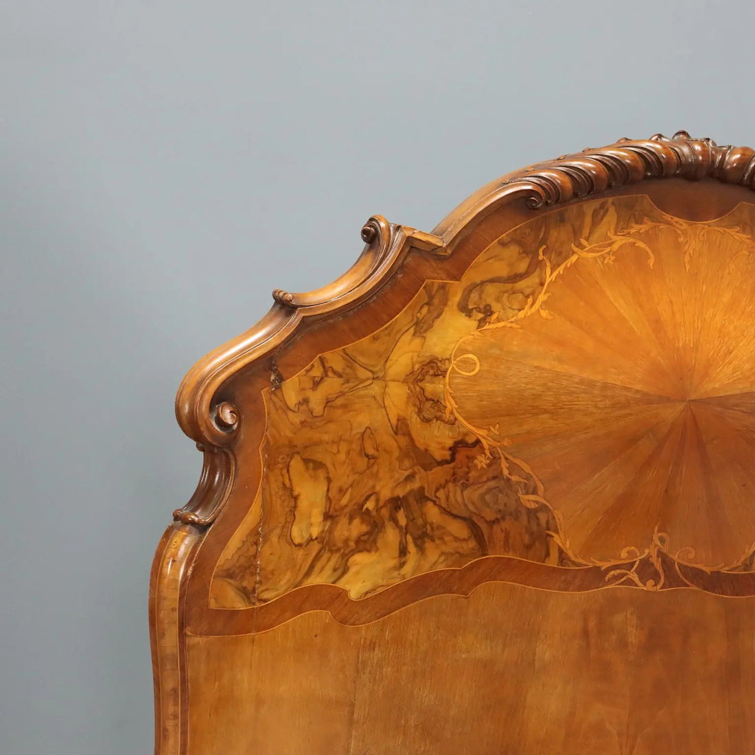 Antique Single Beds Baroque Style Various Woods XX Century - Antique Beds, Baroque Style | Antiques | Beds & Headboards