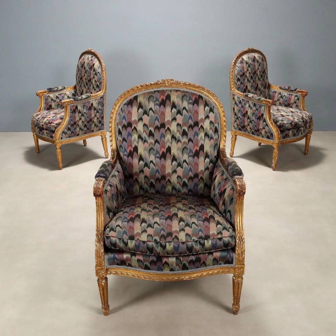 Antique Armchairs Neoclassical Style Carved Wood XIX Century - Italy, Late XIX Century | Antiques | Seating