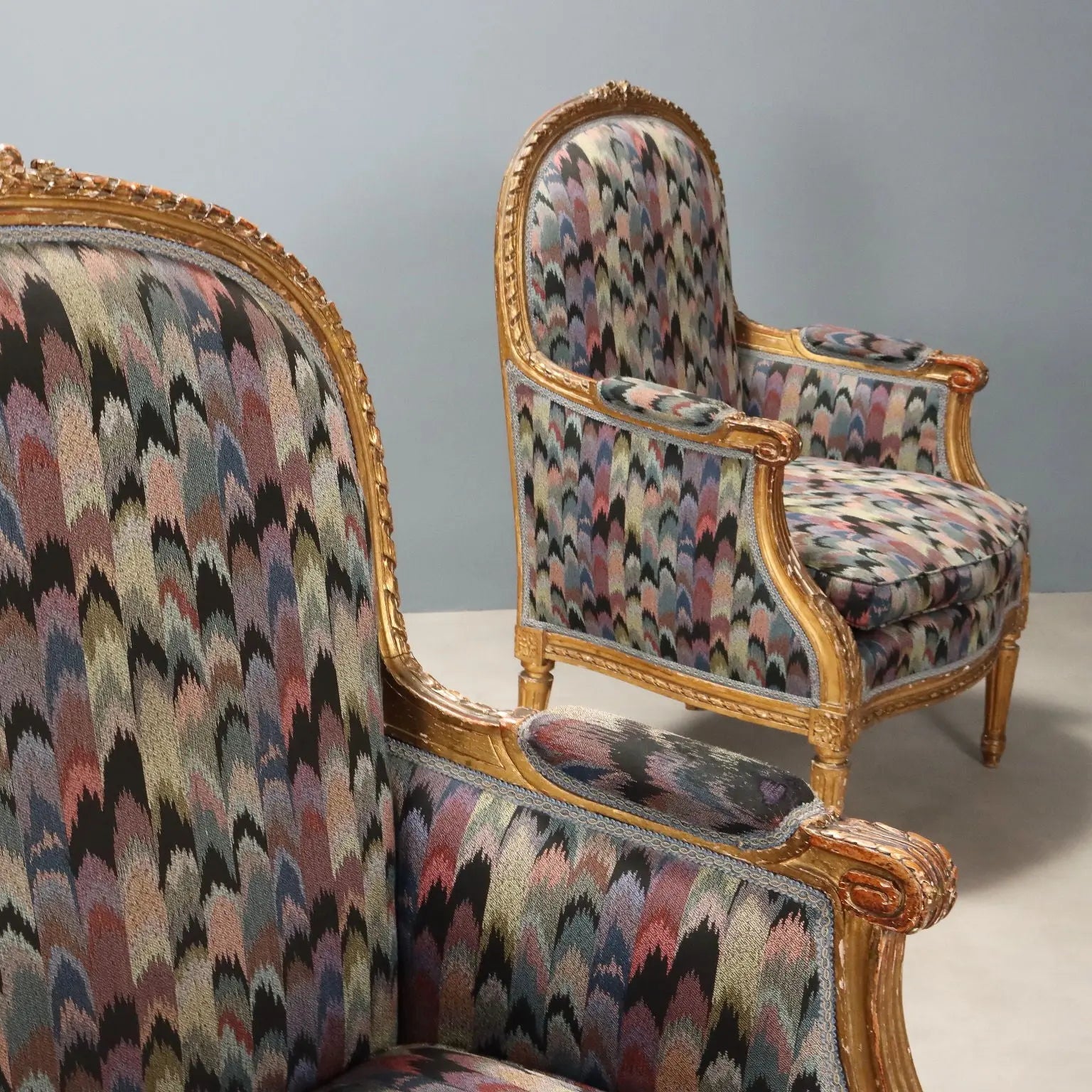 Antique Armchairs Neoclassical Style Carved Wood XIX Century - Italy, Late XIX Century | Antiques | Seating