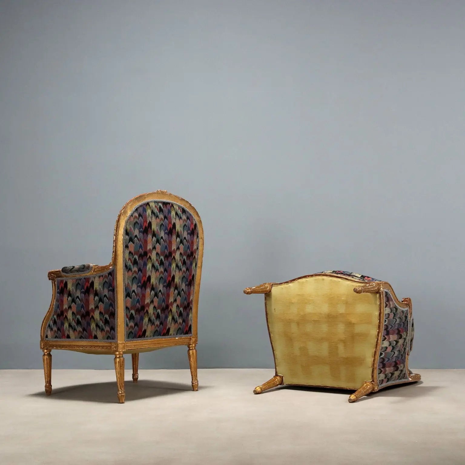 Antique Armchairs Neoclassical Style Carved Wood XIX Century - Italy, Late XIX Century | Antiques | Seating