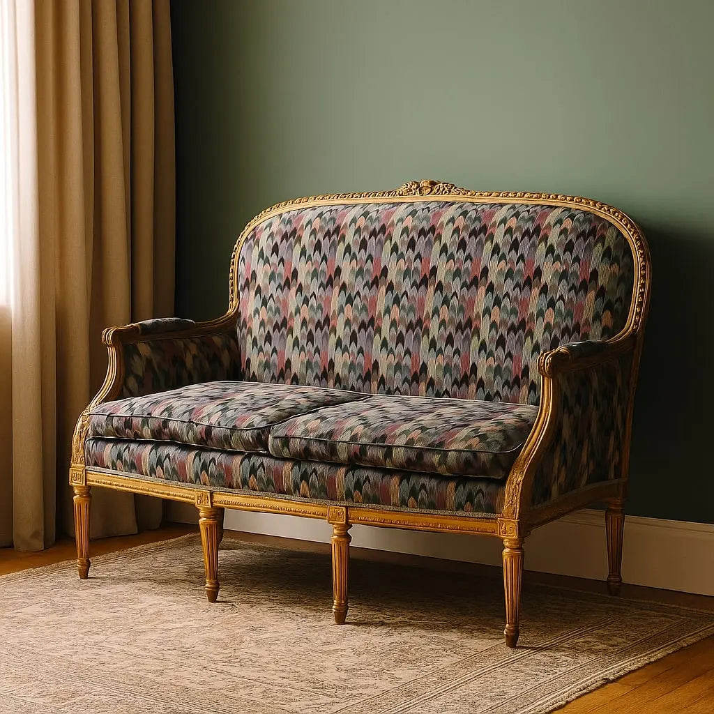 Antique Sofa Neoclassical Style Carved Wood Italy XIX Century - Italy, Late XIX Century | Antiques | Seating