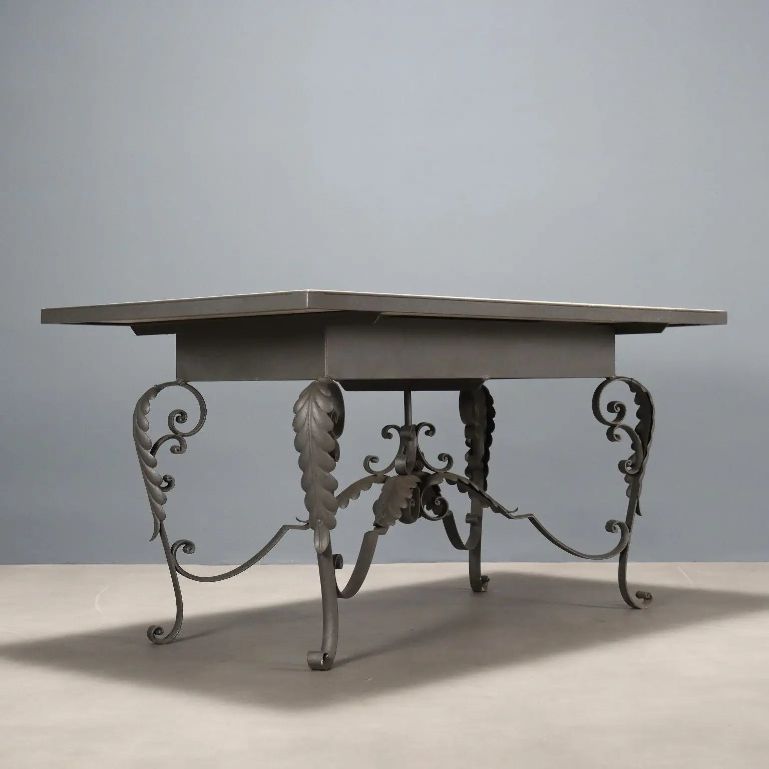 Antique Table Iron Marble Top Italy XX Century - Italy, XX Century | Antiques | Tables