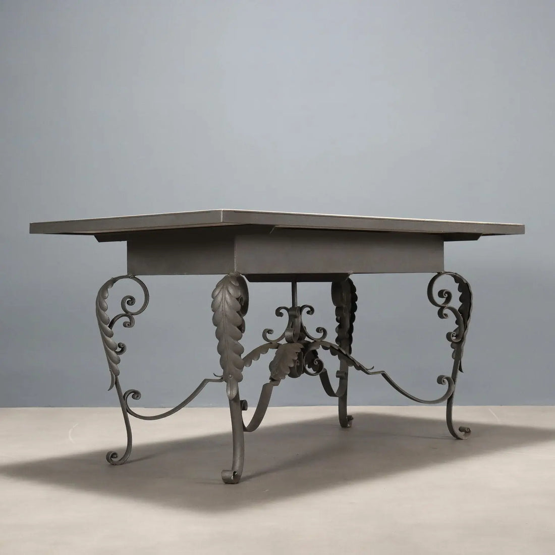 Antique Table Iron Marble Top Italy XX Century - Italy, XX Century | Antiques | Tables