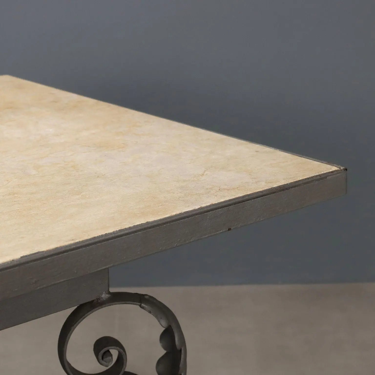 Antique Table Iron Marble Top Italy XX Century - Italy, XX Century | Antiques | Tables