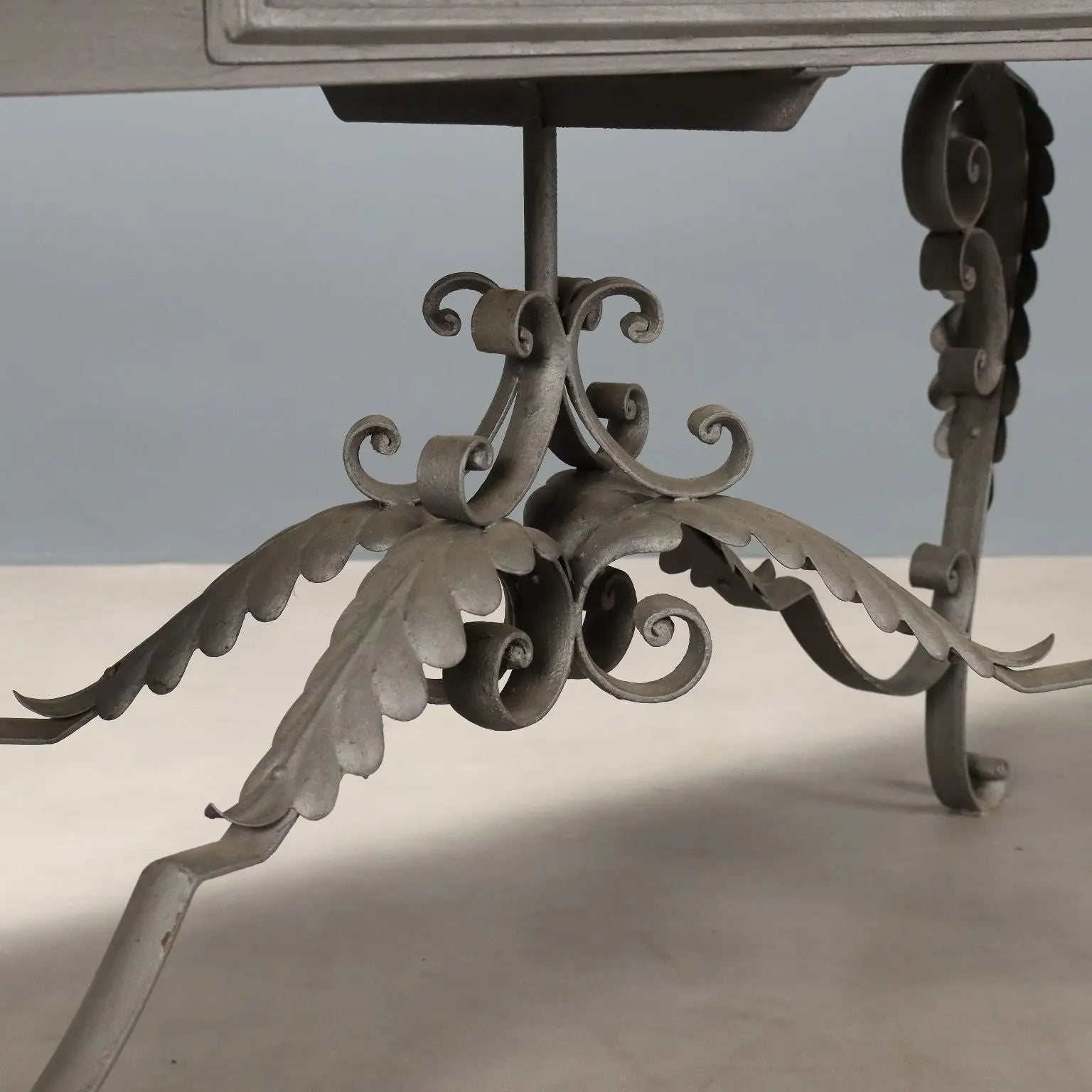 Antique Table Iron Marble Top Italy XX Century - Italy, XX Century | Antiques | Tables
