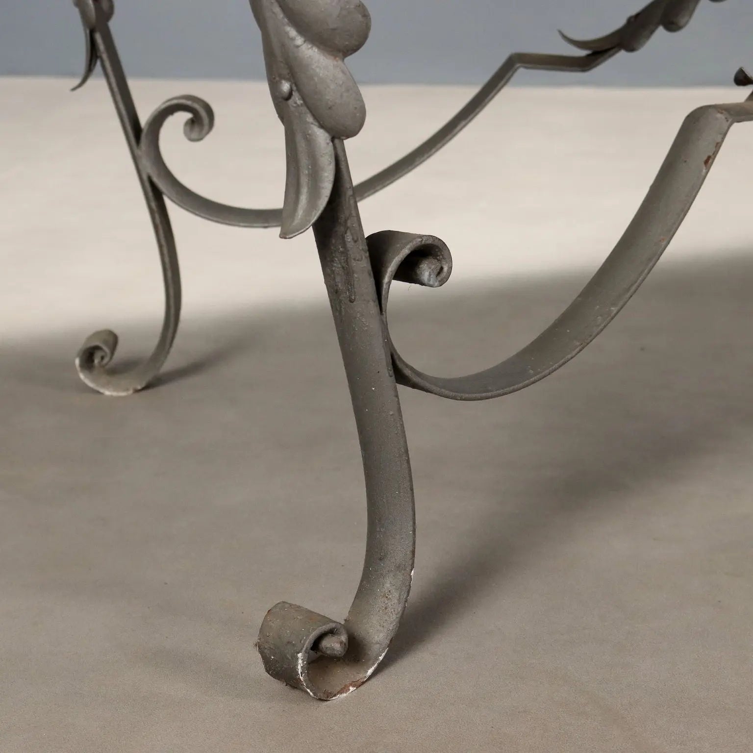 Antique Table Iron Marble Top Italy XX Century - Italy, XX Century | Antiques | Tables