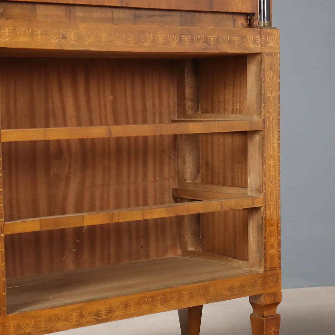 Antique Secrétaire Empire Style Walnut Veneer Italy XX Century - Italy, XX Century | Antiques | Drop-Leaf Secretaire & Secretaire