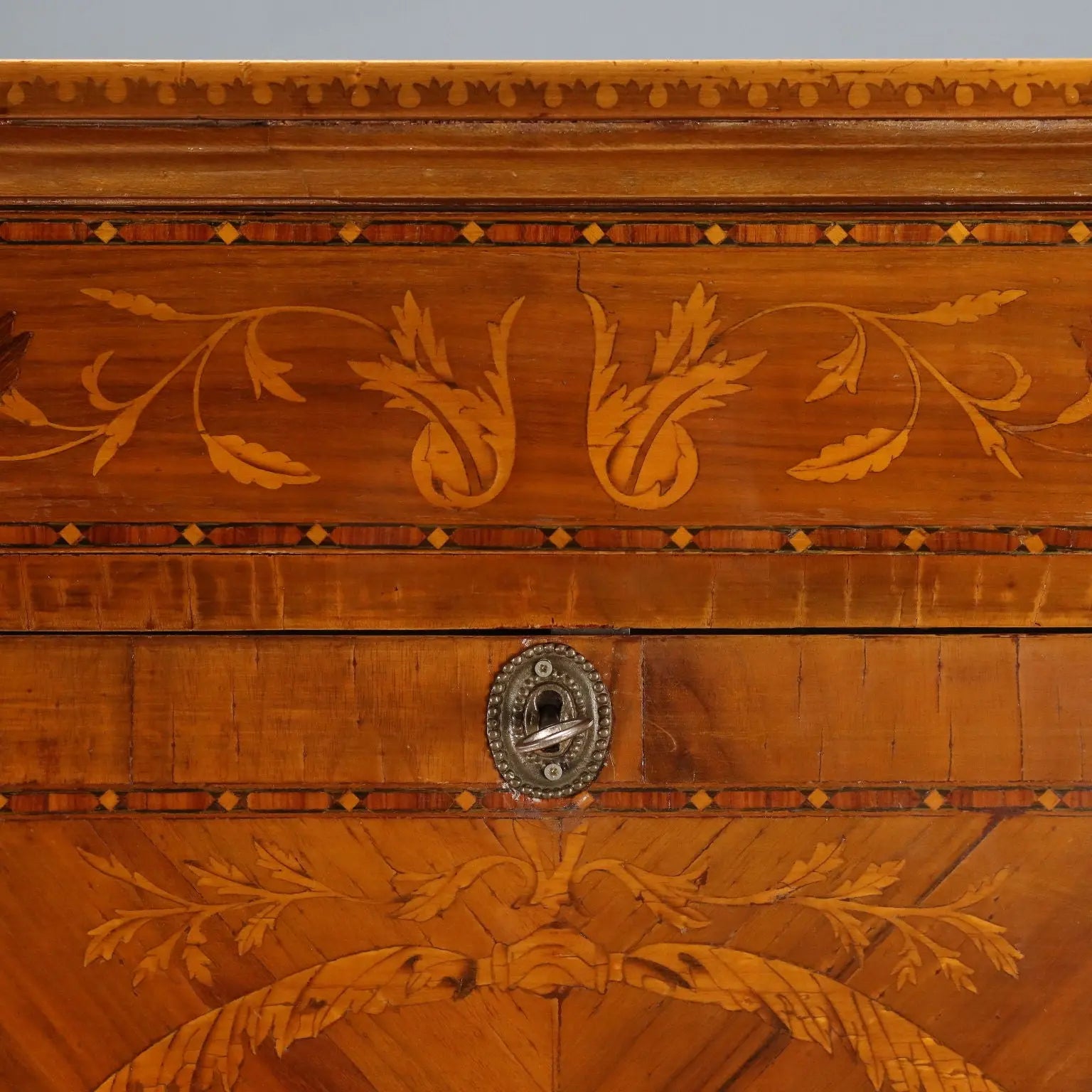 Antique Secrétaire Empire Style Walnut Veneer Italy XX Century - Italy, XX Century | Antiques | Drop-Leaf Secretaire & Secretaire